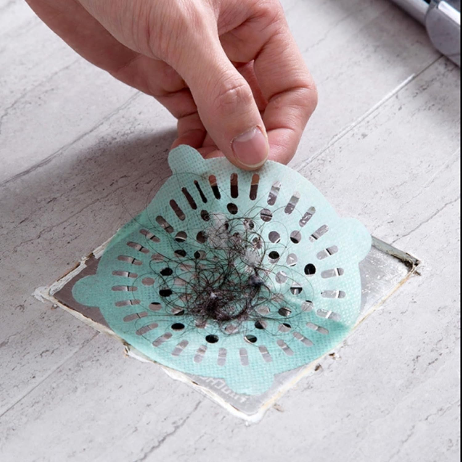 Odiche 40PCS 4 Inch Disposable Drain Hair Catcher Stickers