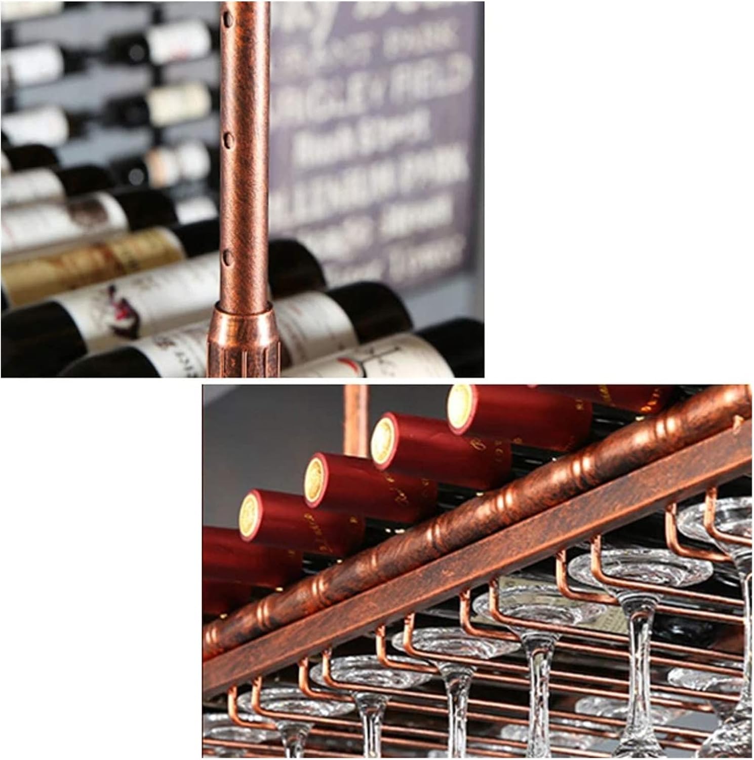 ALDEPO Wall-Mounted Wine Rack Floating Shelf