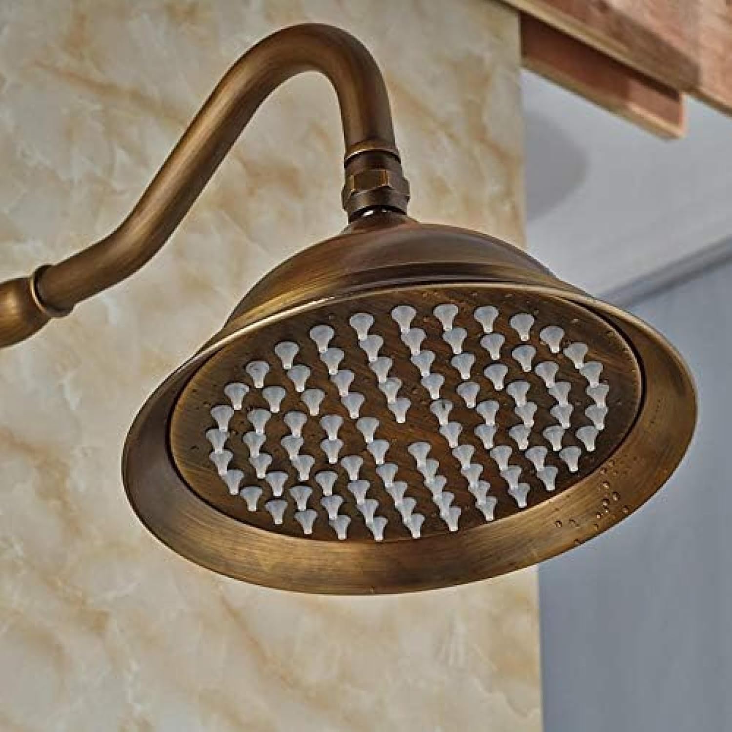 TECKI 8 Rainfall Shower Head with Handheld Faucet Set