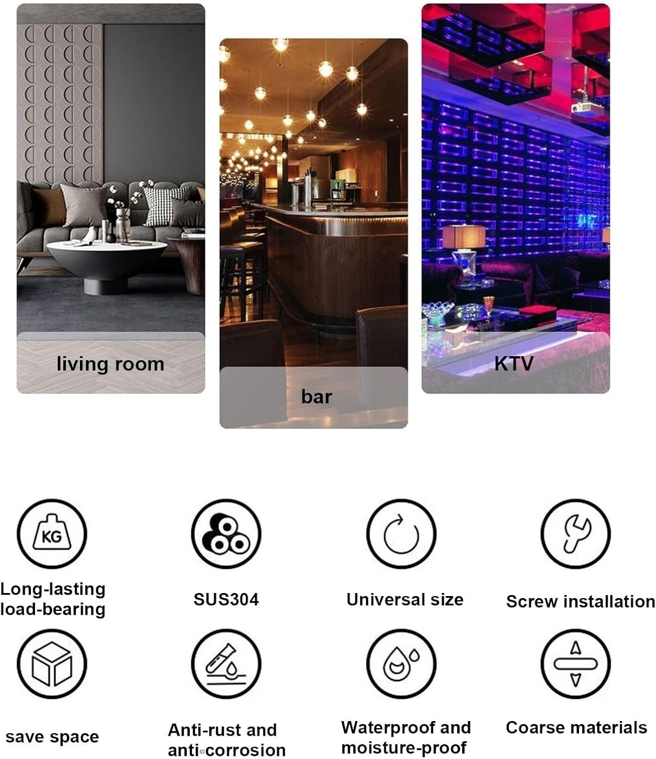 ZJDYDY 2 Tier Ceiling Floating Shelf Wine Rack