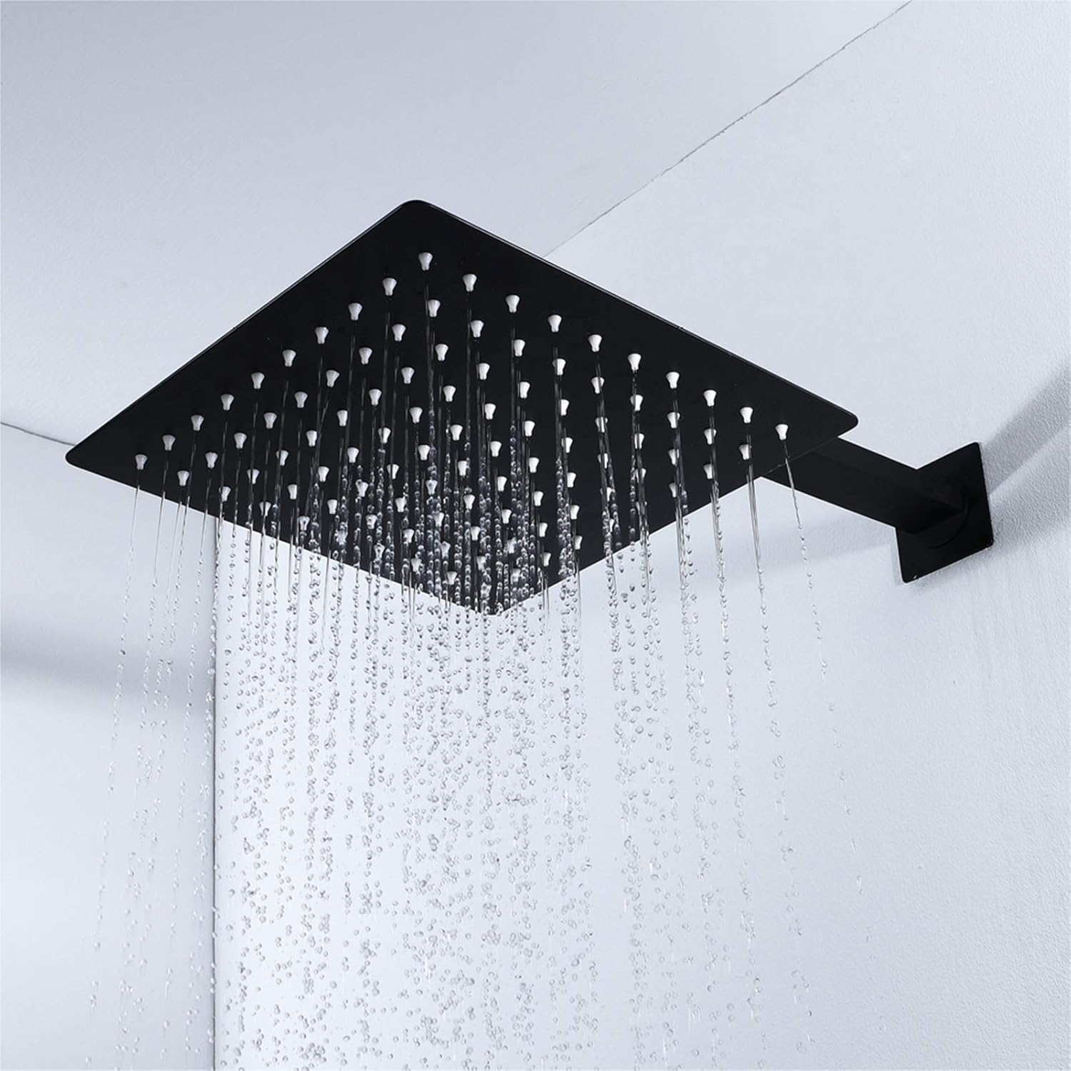 Black Rain Shower System with Body Jets and Handheld