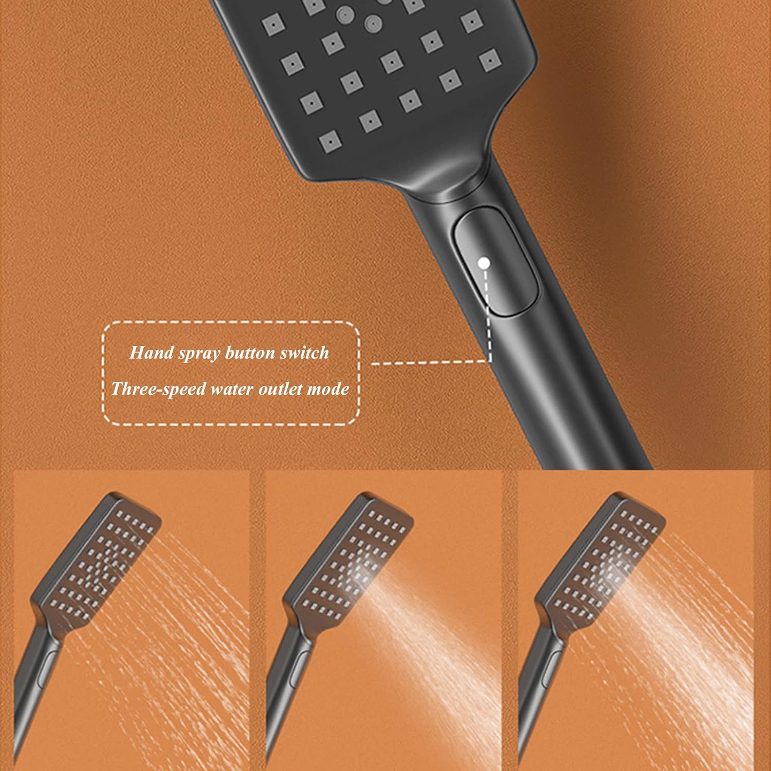 XHALERY Handheld Shower Head Combo with 5 Settings