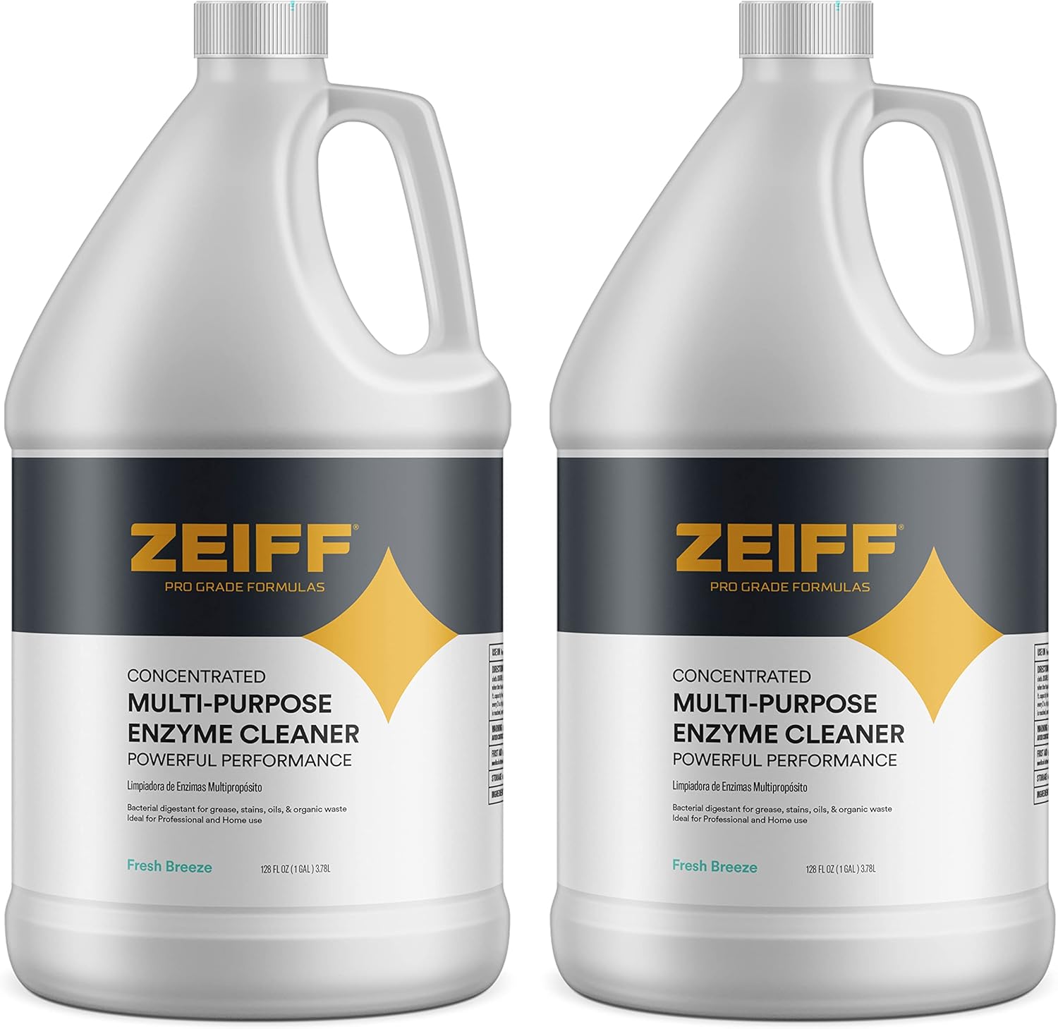Zeiff Pro-Grade Enzyme Cleaner - 1 Gallon Pet Drain Stain Remover