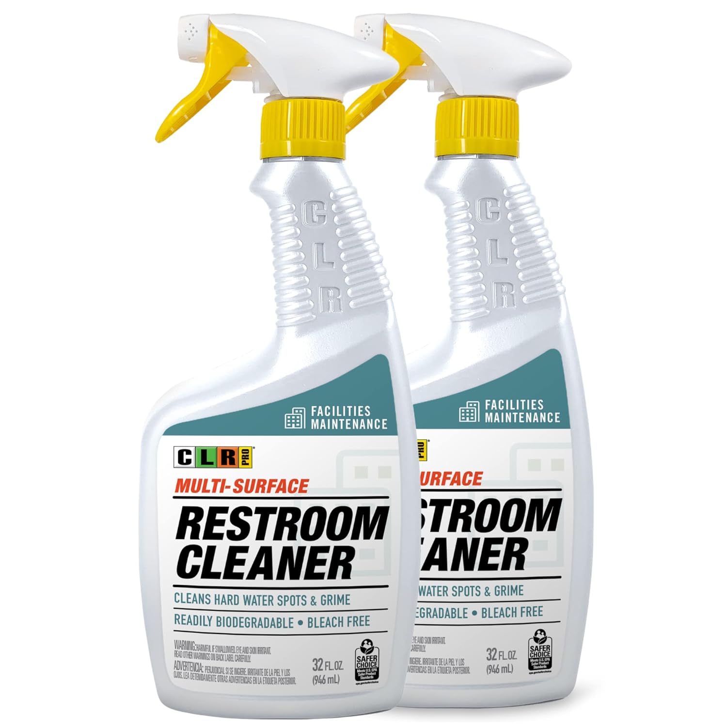 CLR PRO Industrial Multi-Purpose Restroom Cleaner 32 oz Pack of 2