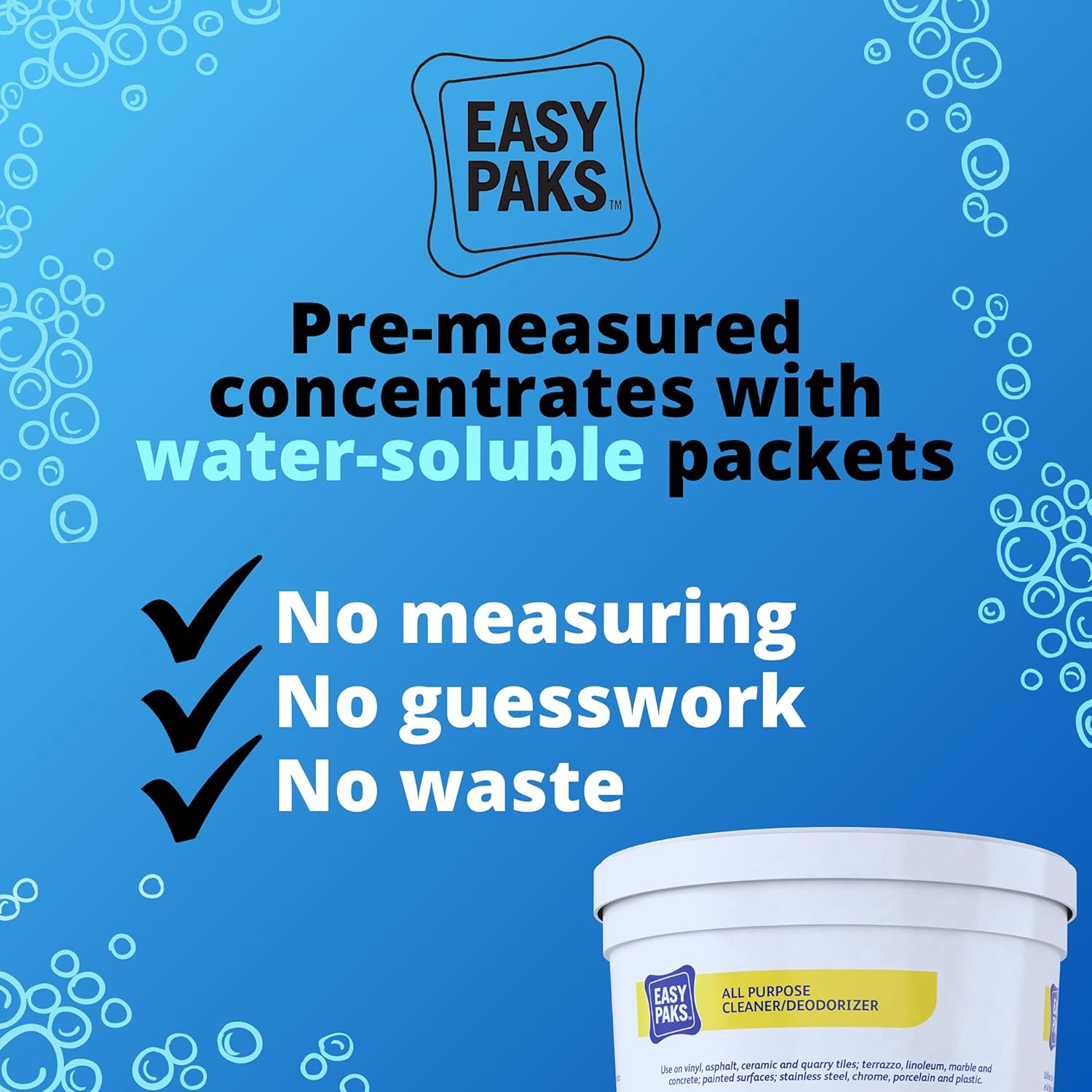 Diversey Easy Paks All Purpose Cleaner 90-Packs 1 Tub Pack of 2