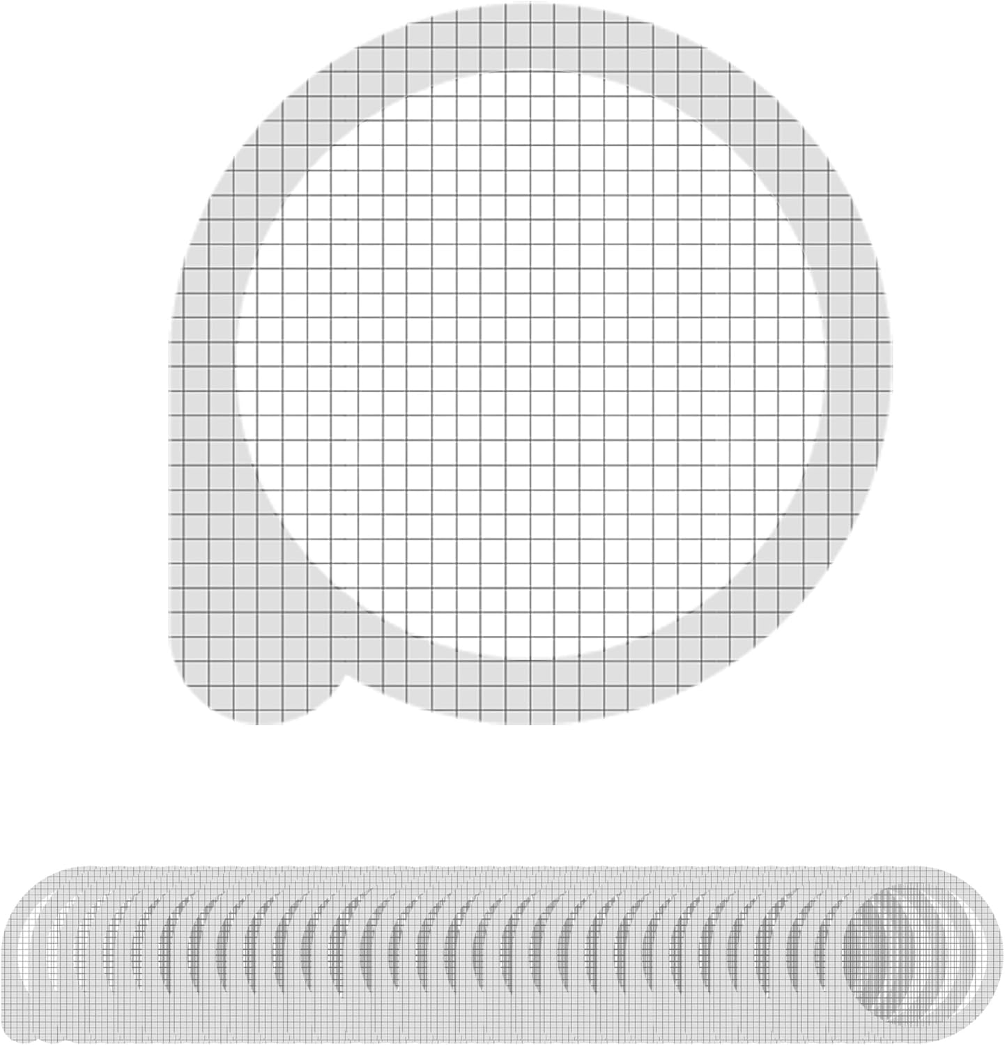 4 Inch 30pcs Round Disposable Drain Hair Catcher Stickers