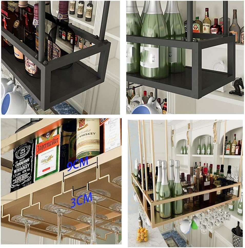 ZJDYDY Wall-Mounted Wine Glass Rack