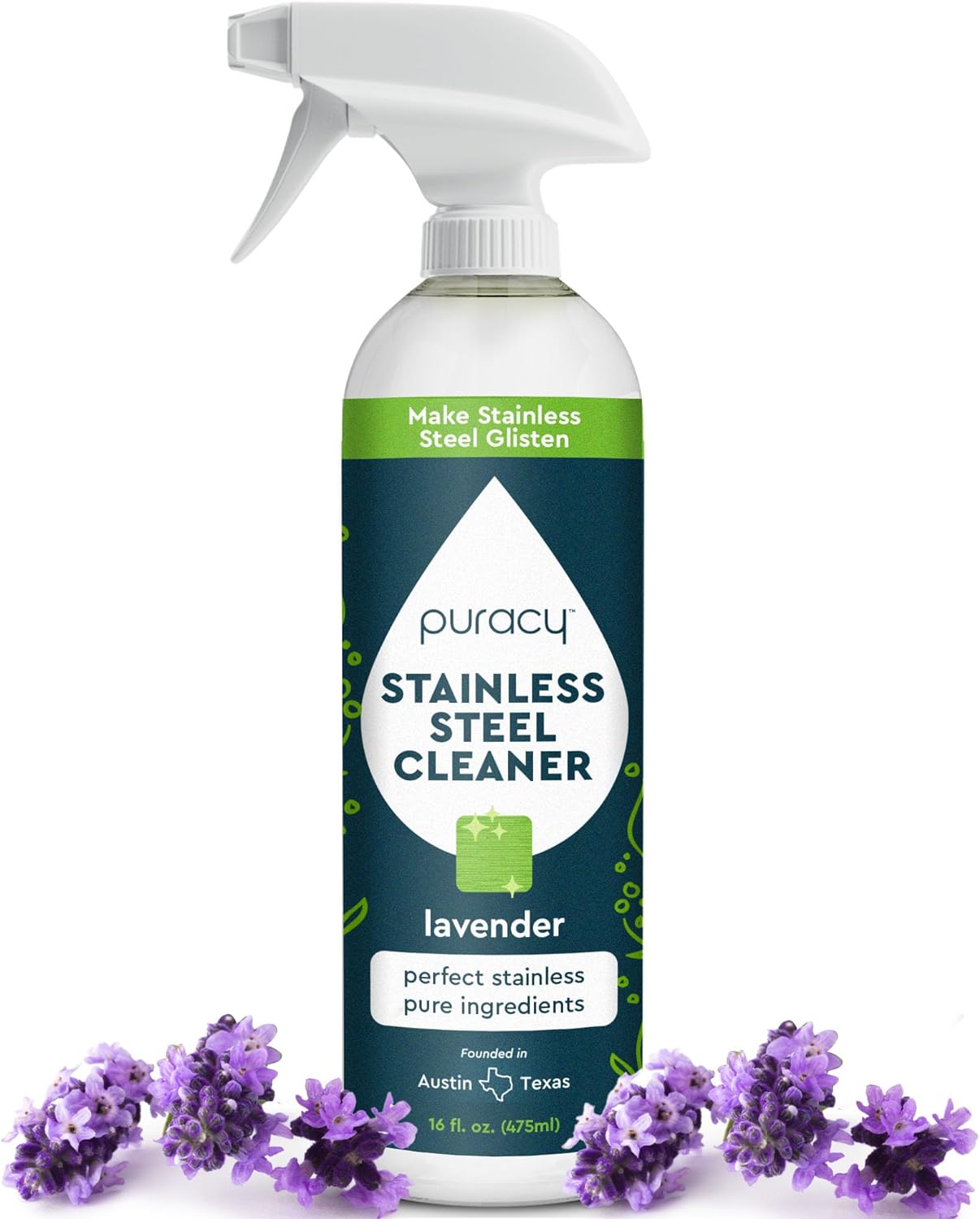 Puracy Stainless Steel Cleaner with Lavender Scent