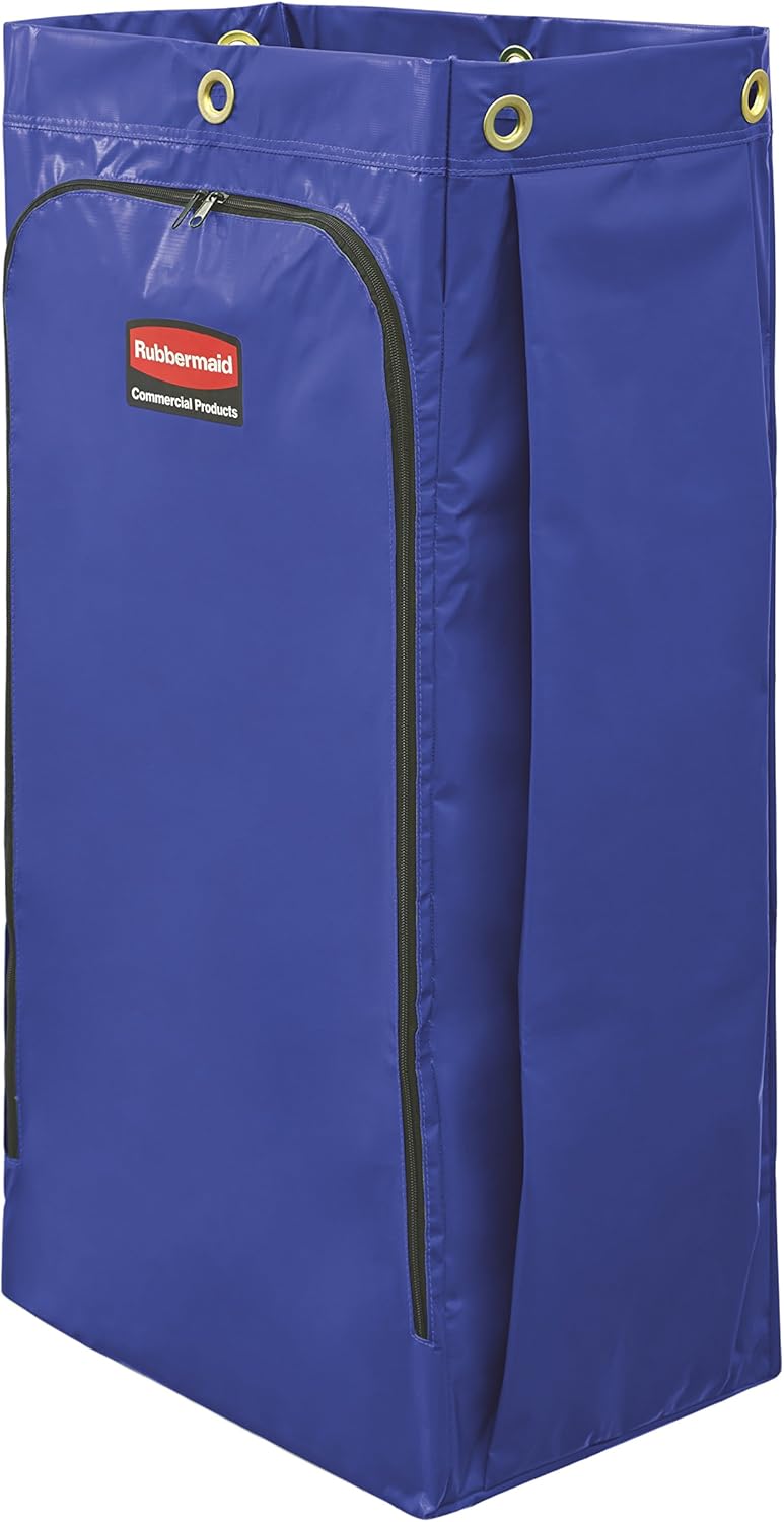 Rubbermaid High-Capacity Cleaning Cart Bag 34-Gallon Blue