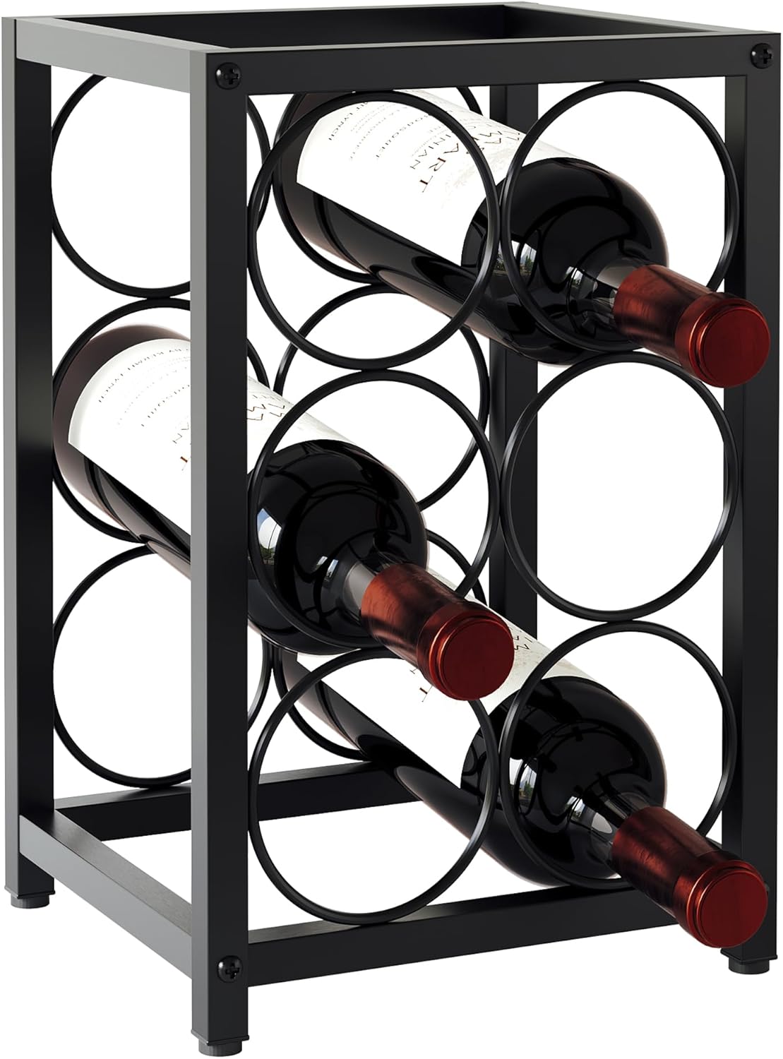 Hjarta 6-Bottle Space-Saving Wine Rack