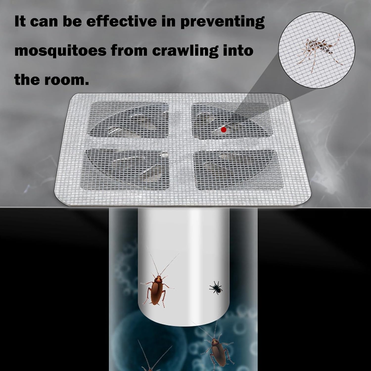 BOYYOEE Disposable Drain Hair Catcher 4x4 Inch 30 PCS Pack