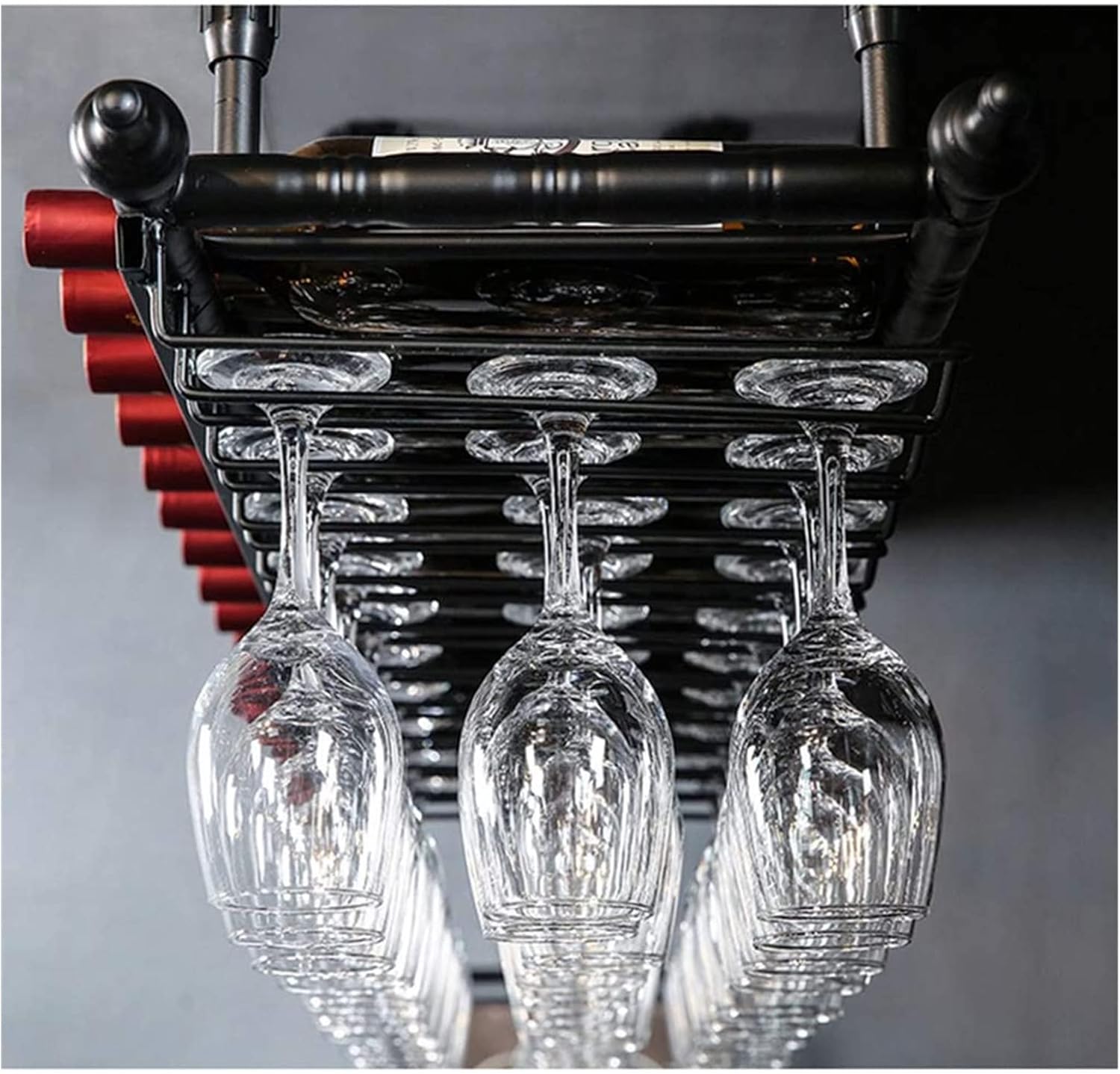 ALDEPO Wall-Mounted Wine Rack Floating Shelf