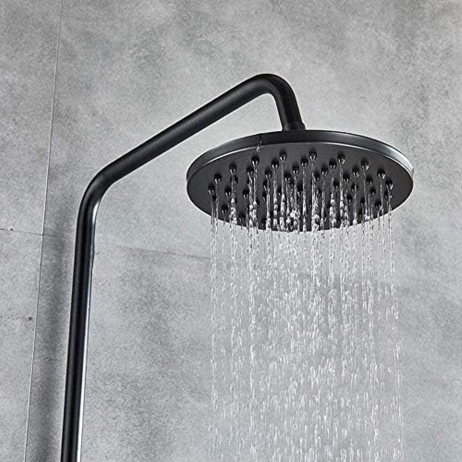 TECKI Black Oil Rubbed Bronze Shower Head Set with Handheld Mixer Taps