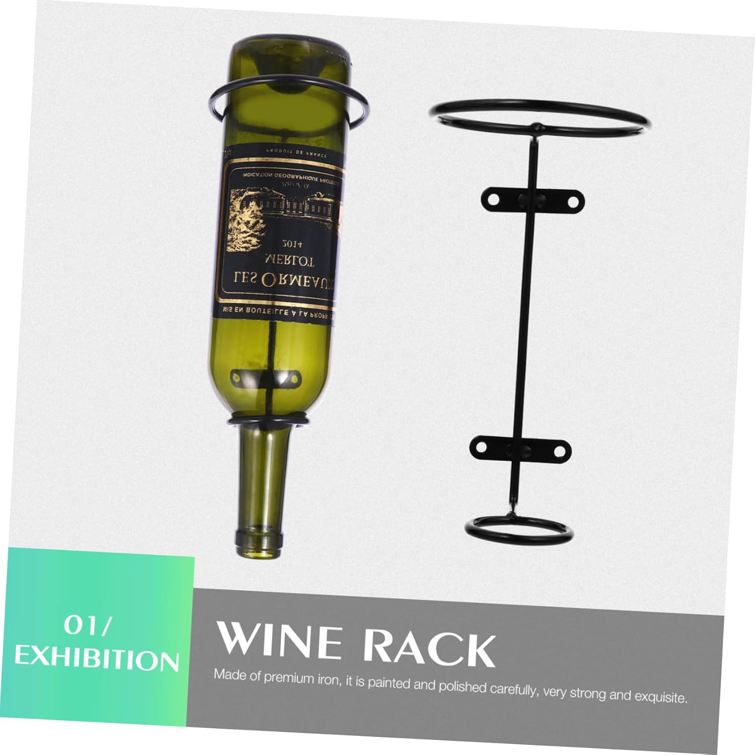 Ciieeo 6pcs Wall-Mounted Wine Rack