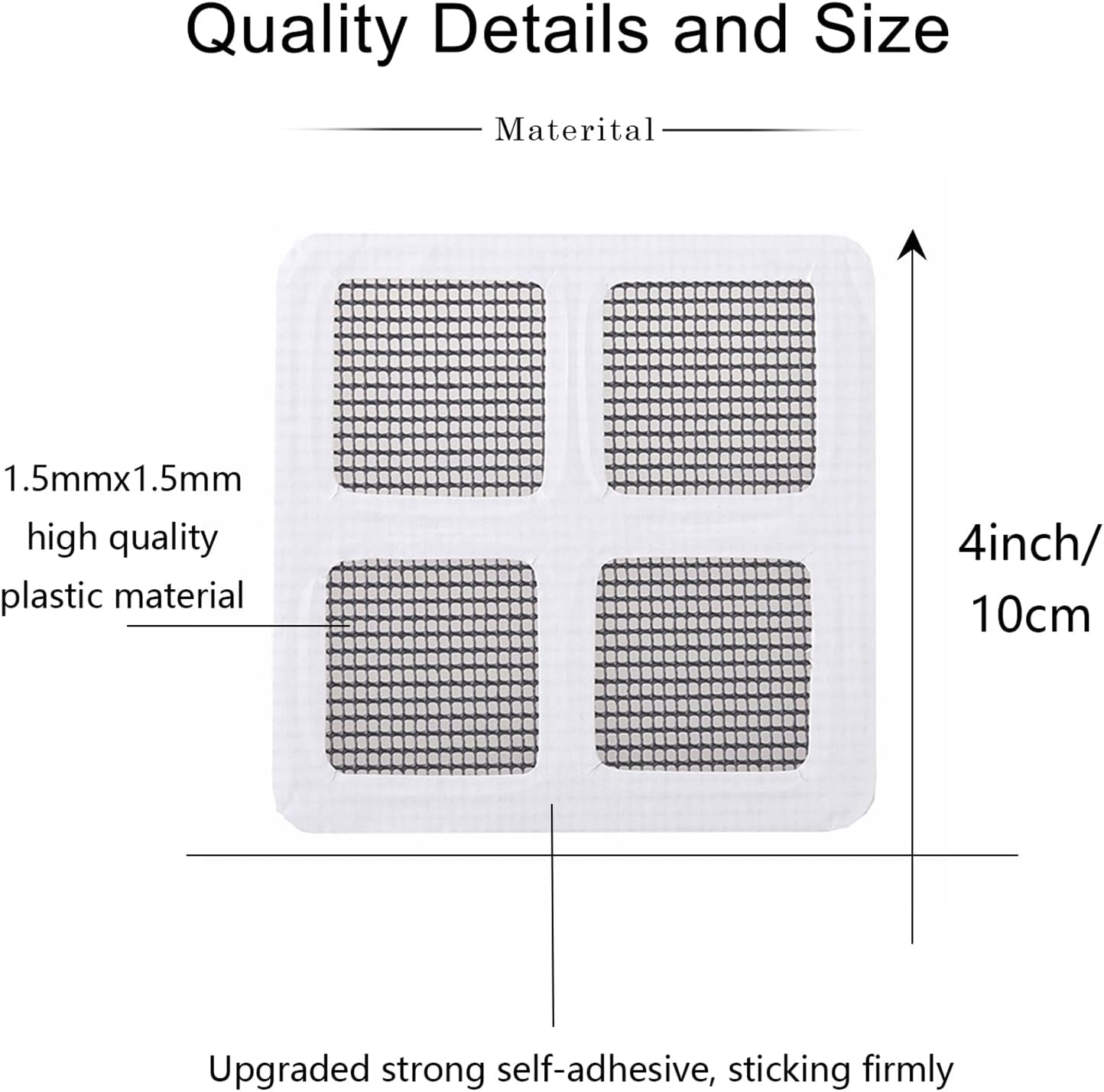 BOYYOEE Disposable Drain Hair Catcher 4x4 Inch 30 PCS Pack