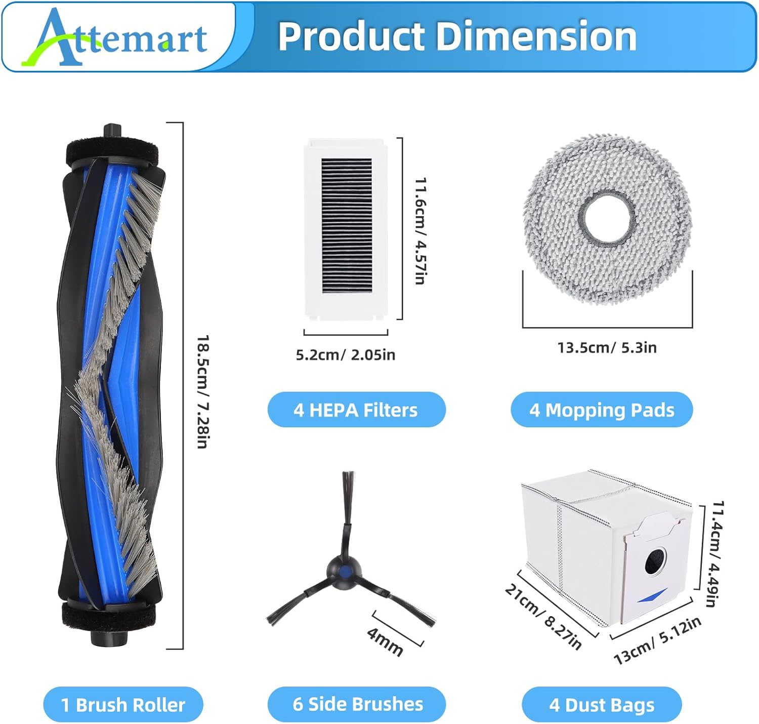 Attemart N30 Omni Replacement Accessories Kit 19 Pack