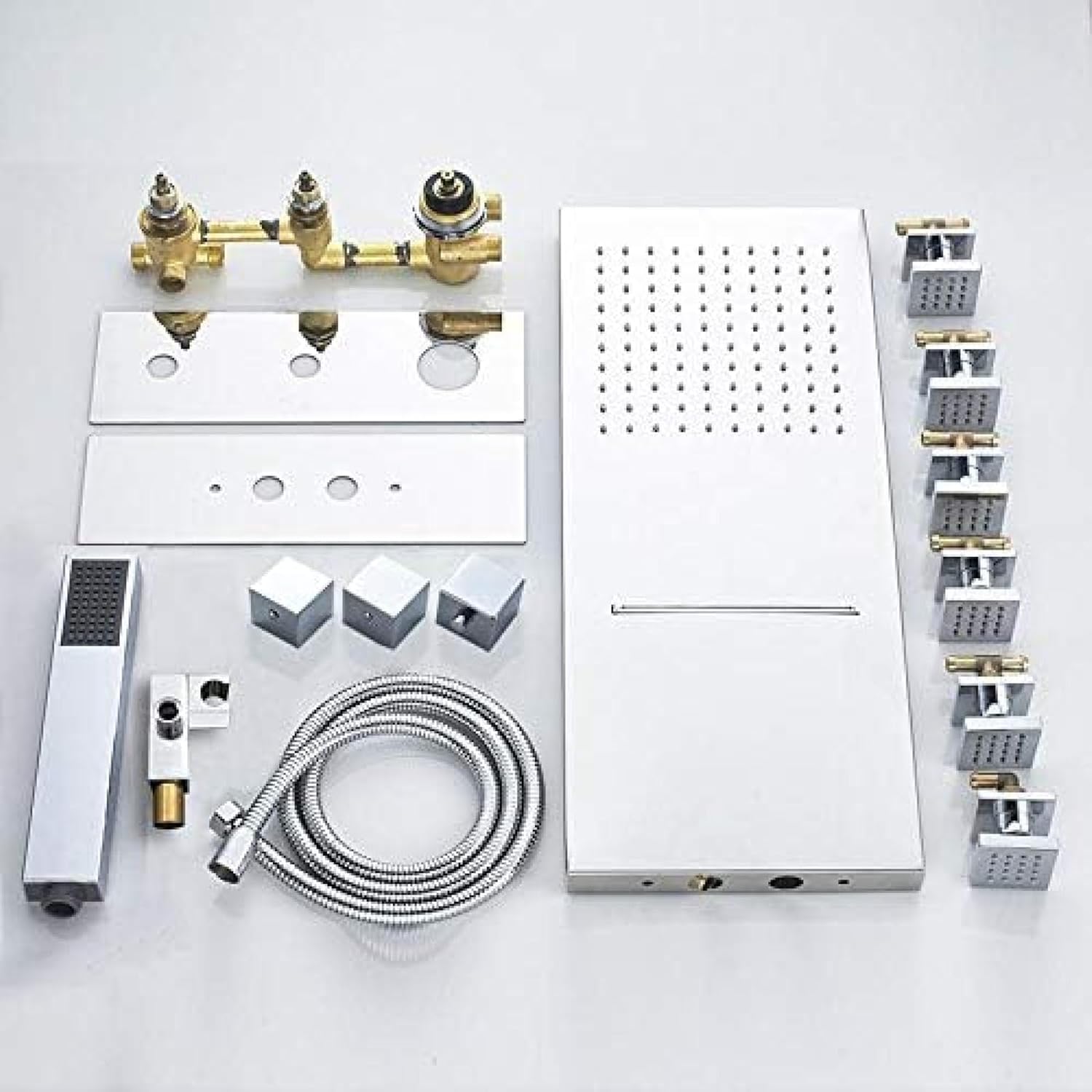 8 Inch Rain Shower Head System with Thermostatic Valve