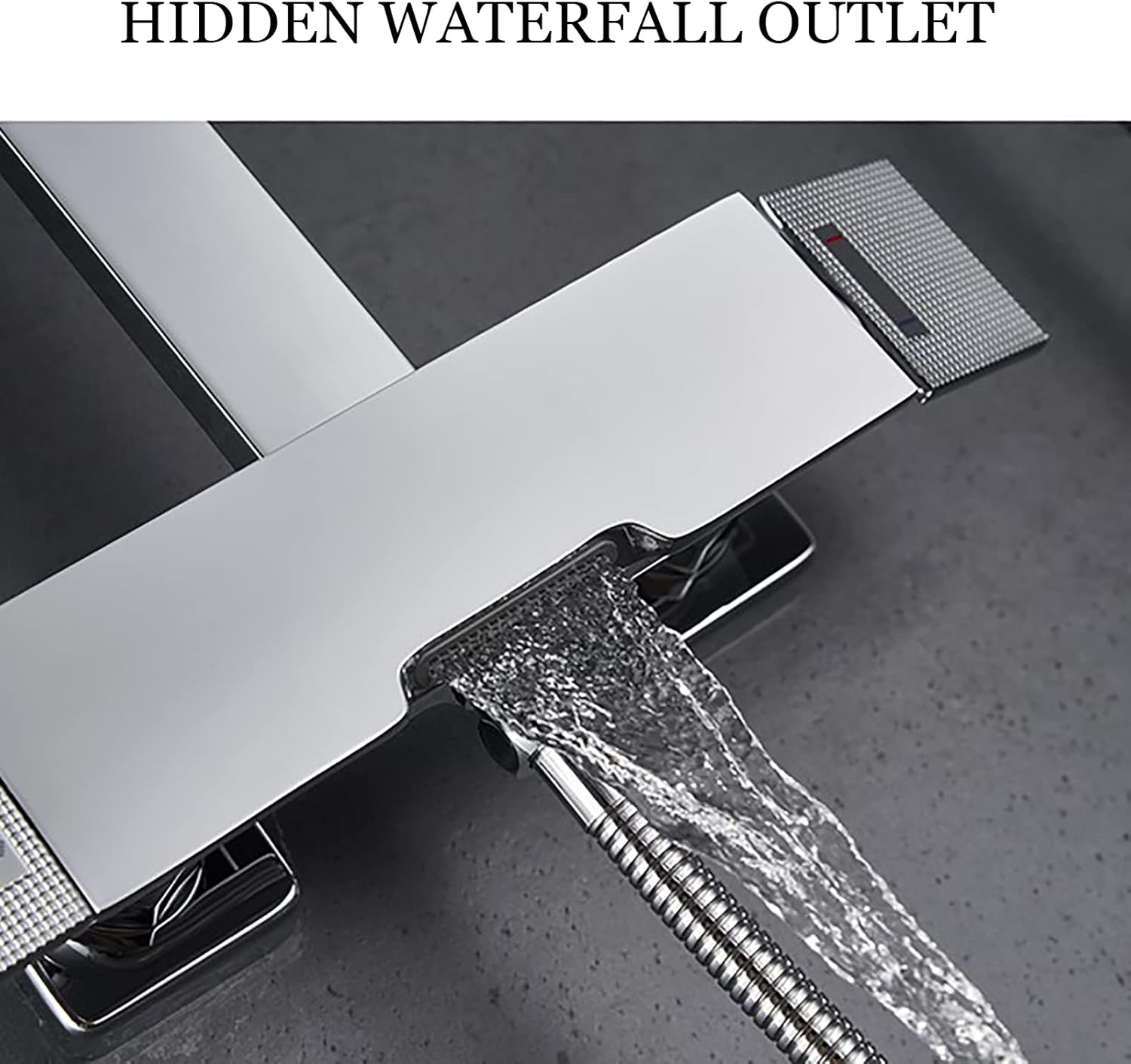 Brushed Gold Shower System Set with Adjustable Height and 3-Setting Handheld