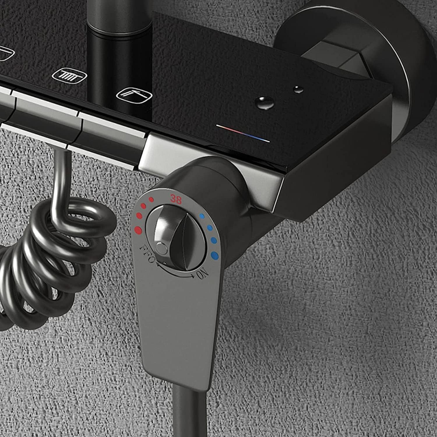 Thermostatic Shower System with 3-Function Handheld and Bidet Sprayer