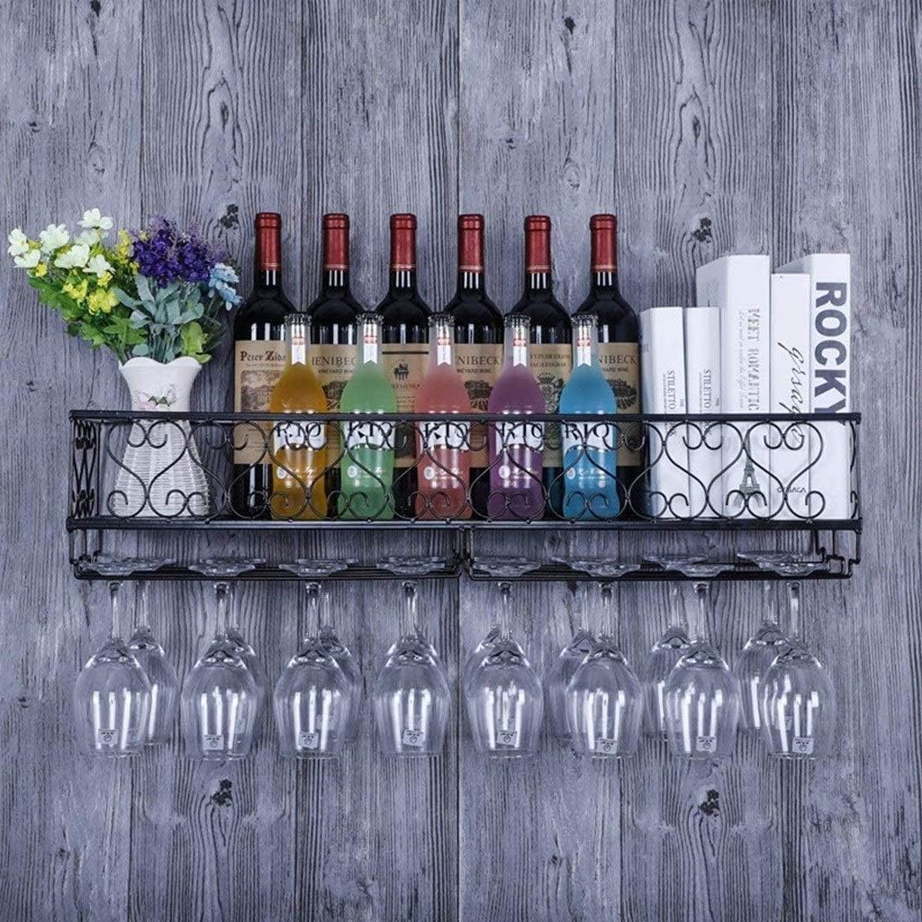 Pimex Industrial Retro Wall Wine Rack 60x2