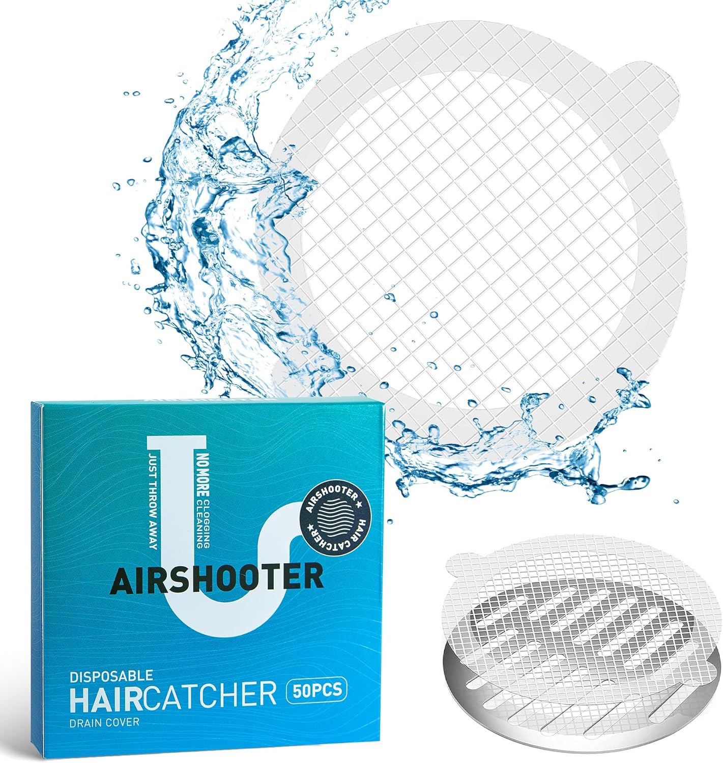 Disposable Shower Drain Hair Catcher Pack of 50