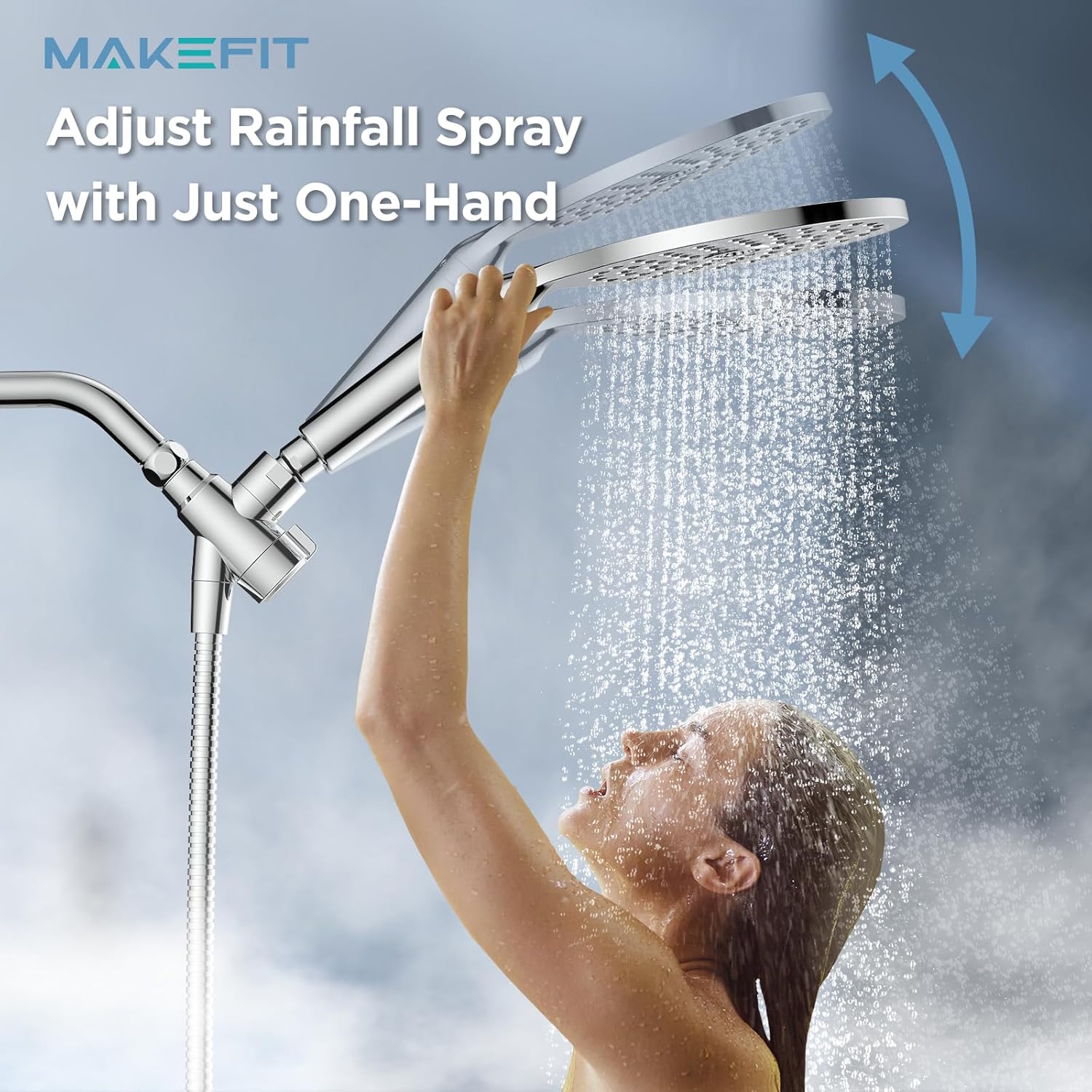 MakeFit Dual Filtered Shower Head Combo Set