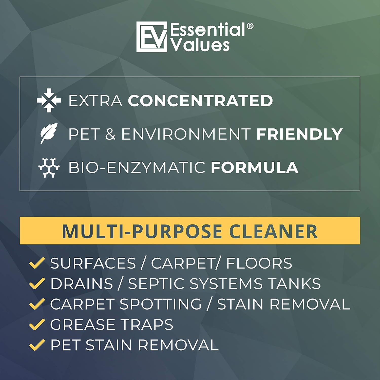 Essential Values Enzyme Cleaner 1 Gallon Multi-Purpose