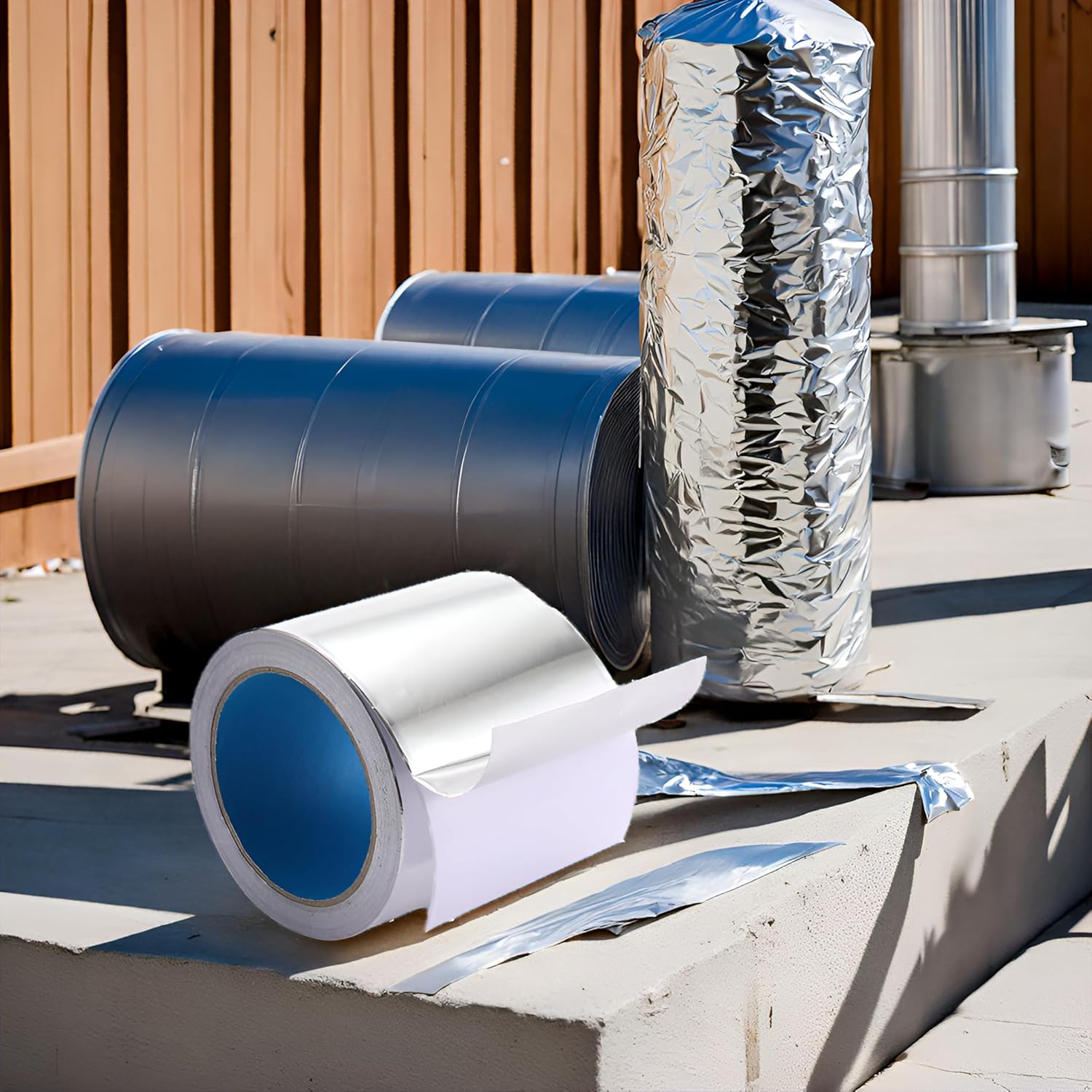 4 x 65 Aluminum Foil Tape for HVAC Repairs and Insulation