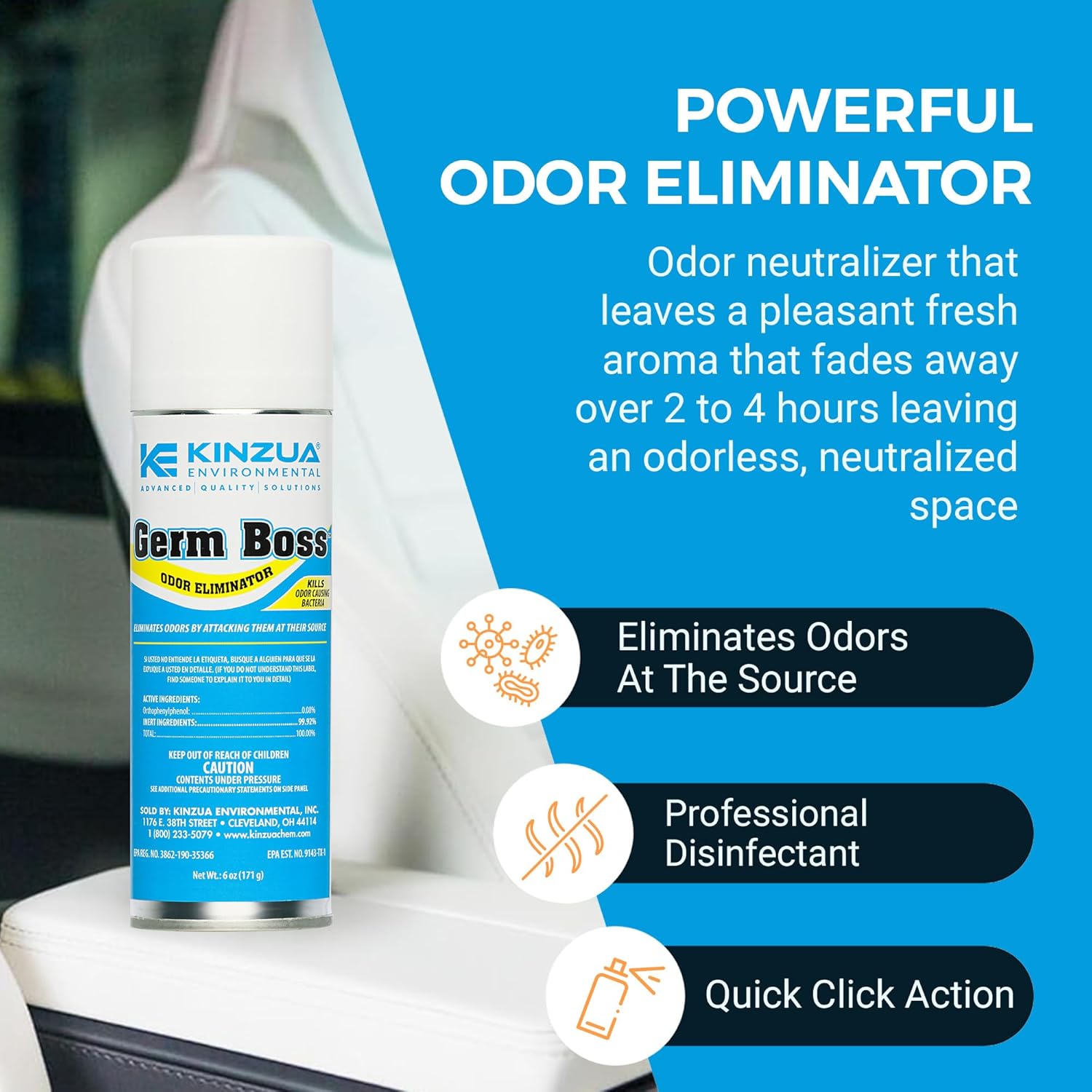 Kinzua Environmental Germ Boss Strong Odor Eliminator