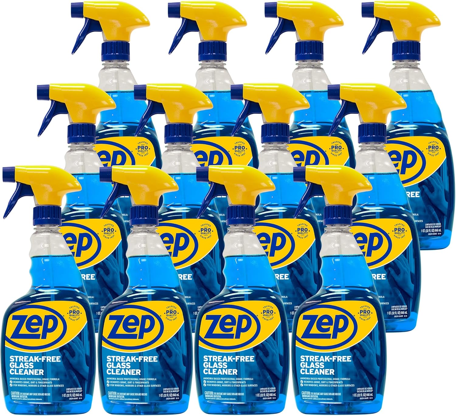 Zep Streak-Free Glass Cleaner - 32 Oz Case of 12