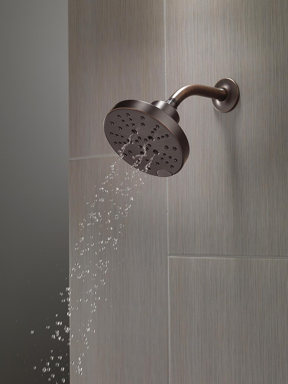 Delta 5-Spray Shower Head with H2Okinetic Technology Venetian Bronze