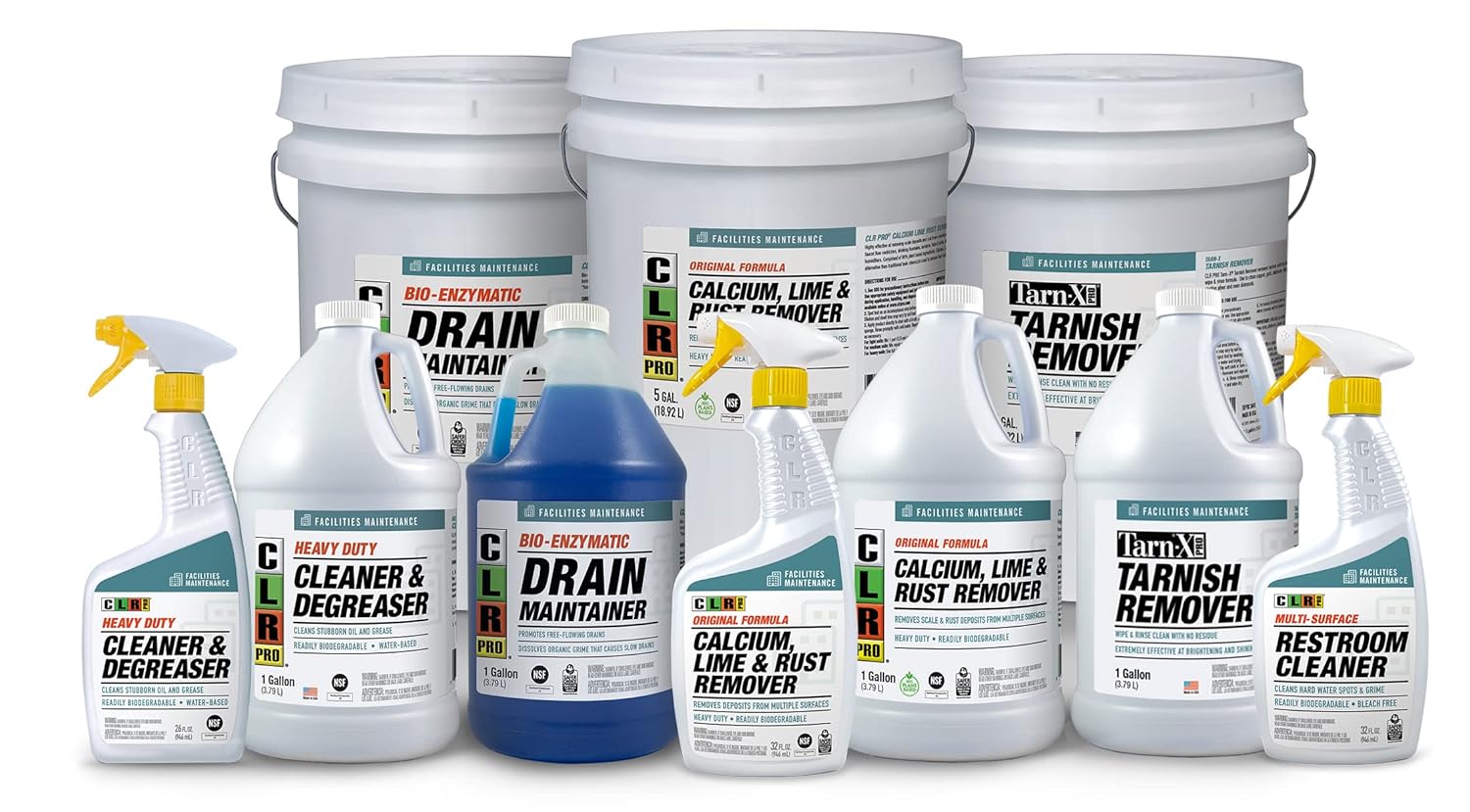 CLR PRO Industrial Multi-Purpose Restroom Cleaner 32 oz Pack of 2