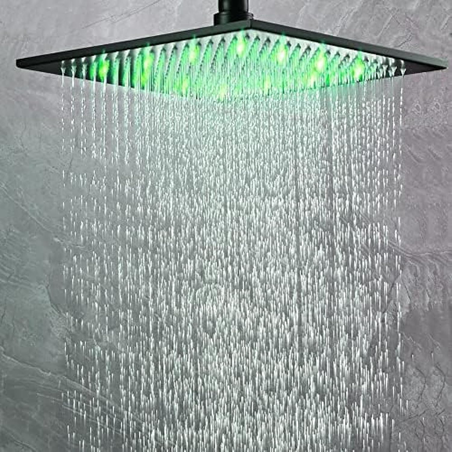 TECKI Thermostatic Shower System with LED Rainfall and Body Massage