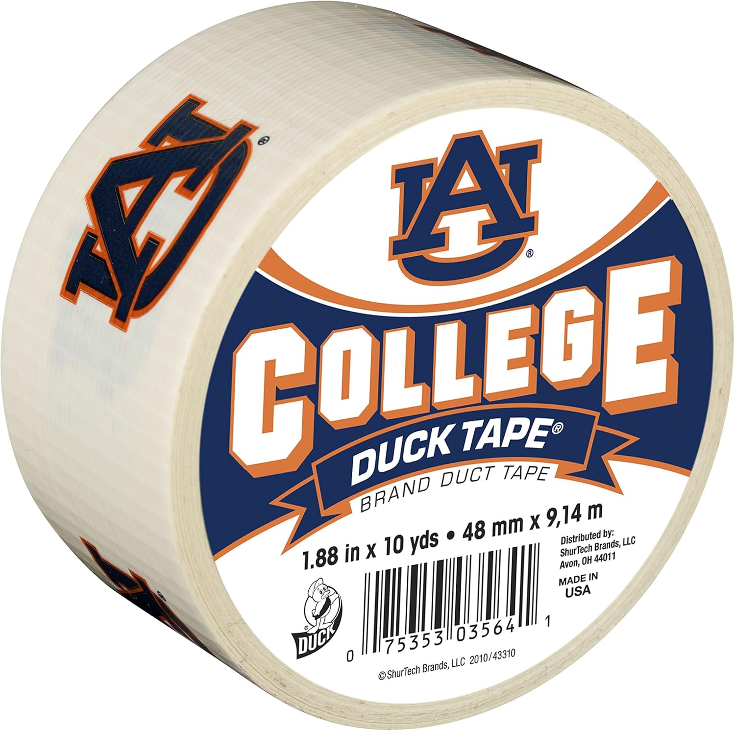 Duck Brand Auburn University Duct Tape 188-Inch x 10 Yards