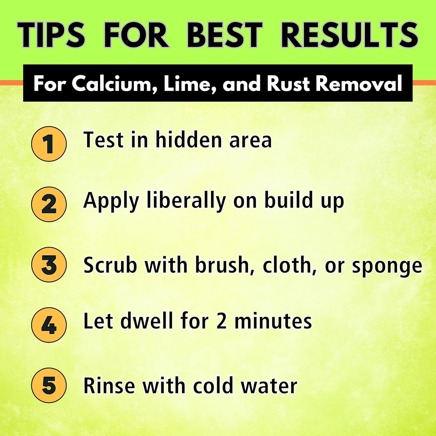 Calcium Lime Rust Remover Kit with Brush and Towel