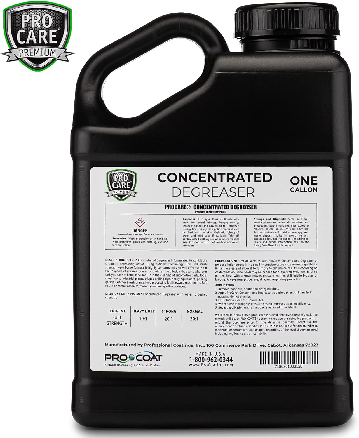 Procare - Industrial Strength Degreaser Concentrate 1 Gallon