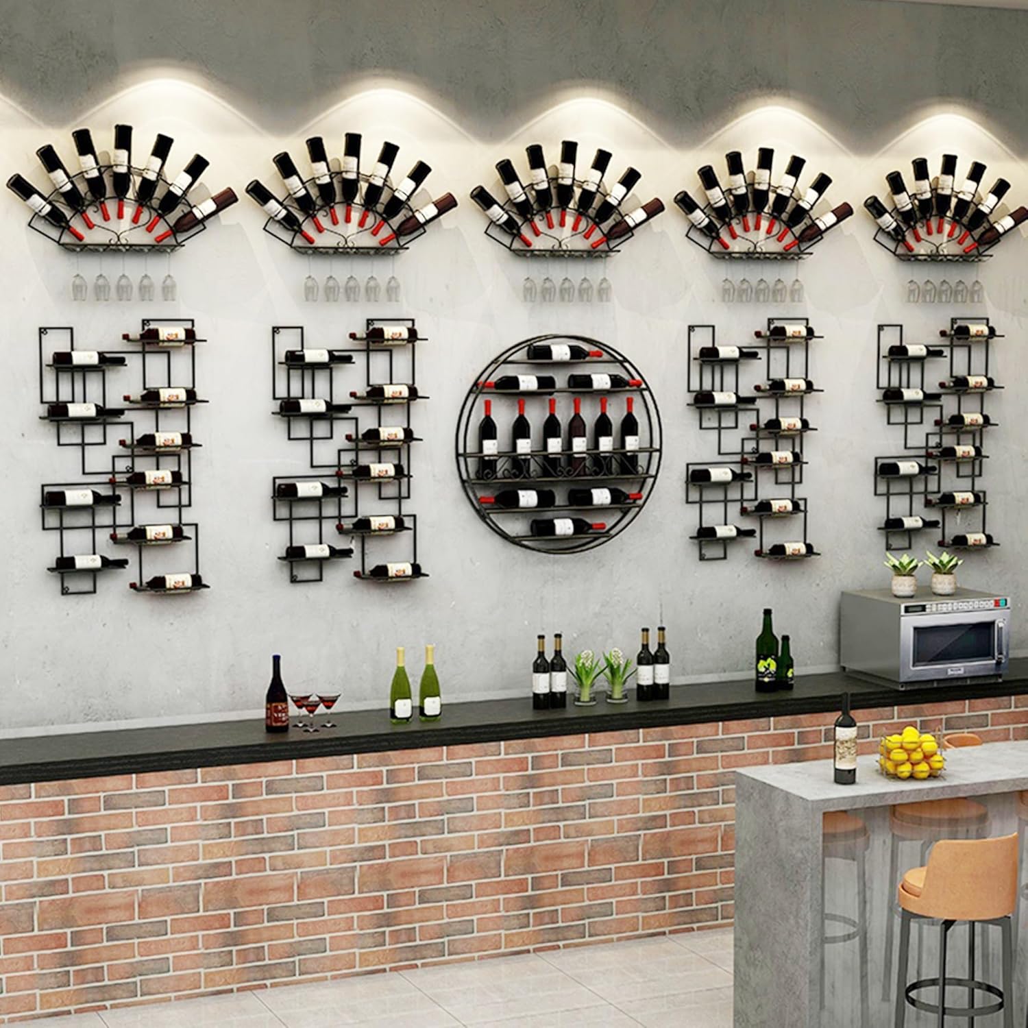 CUXAHO Bronze Wall-Mounted Wine Rack 1