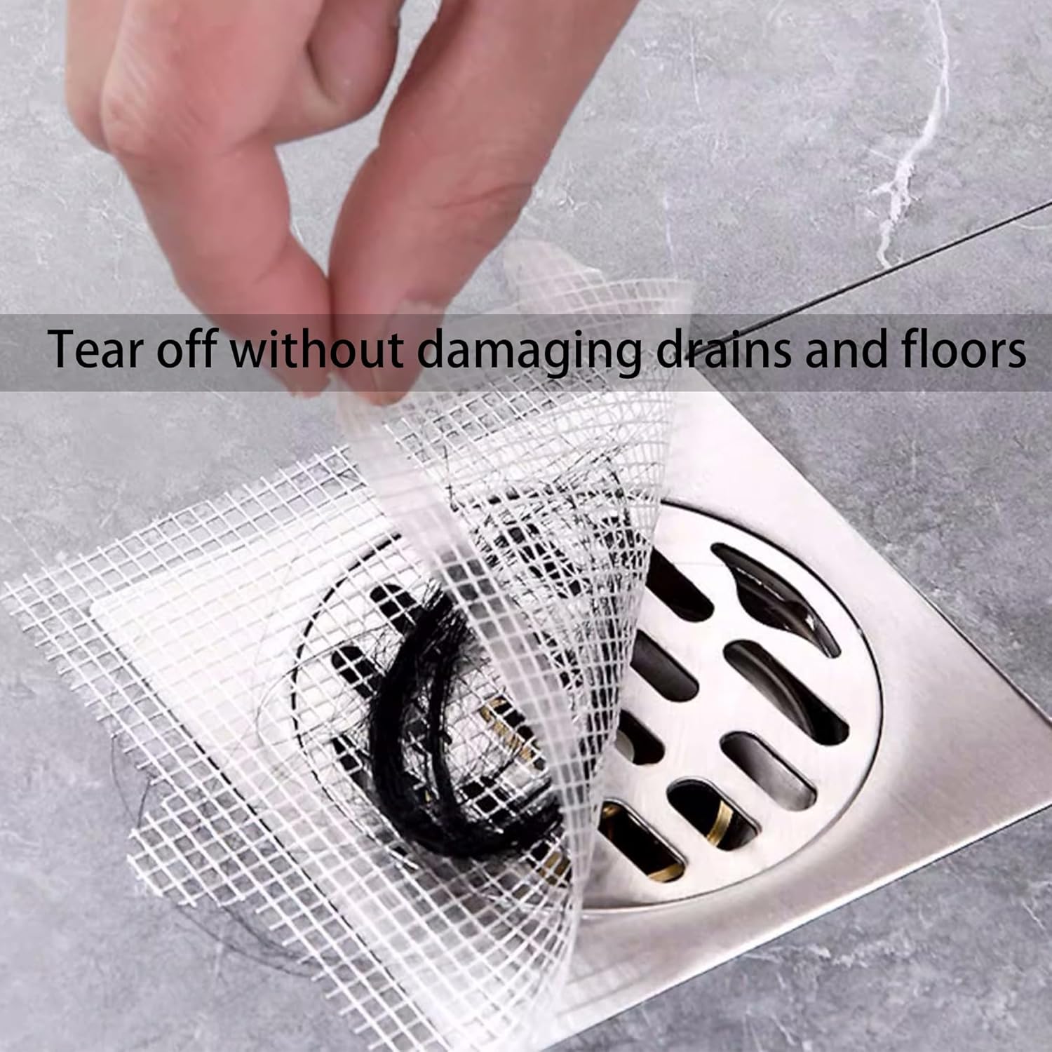 6 Inch 30pcs Disposable Drain Hair Catcher Stickers
