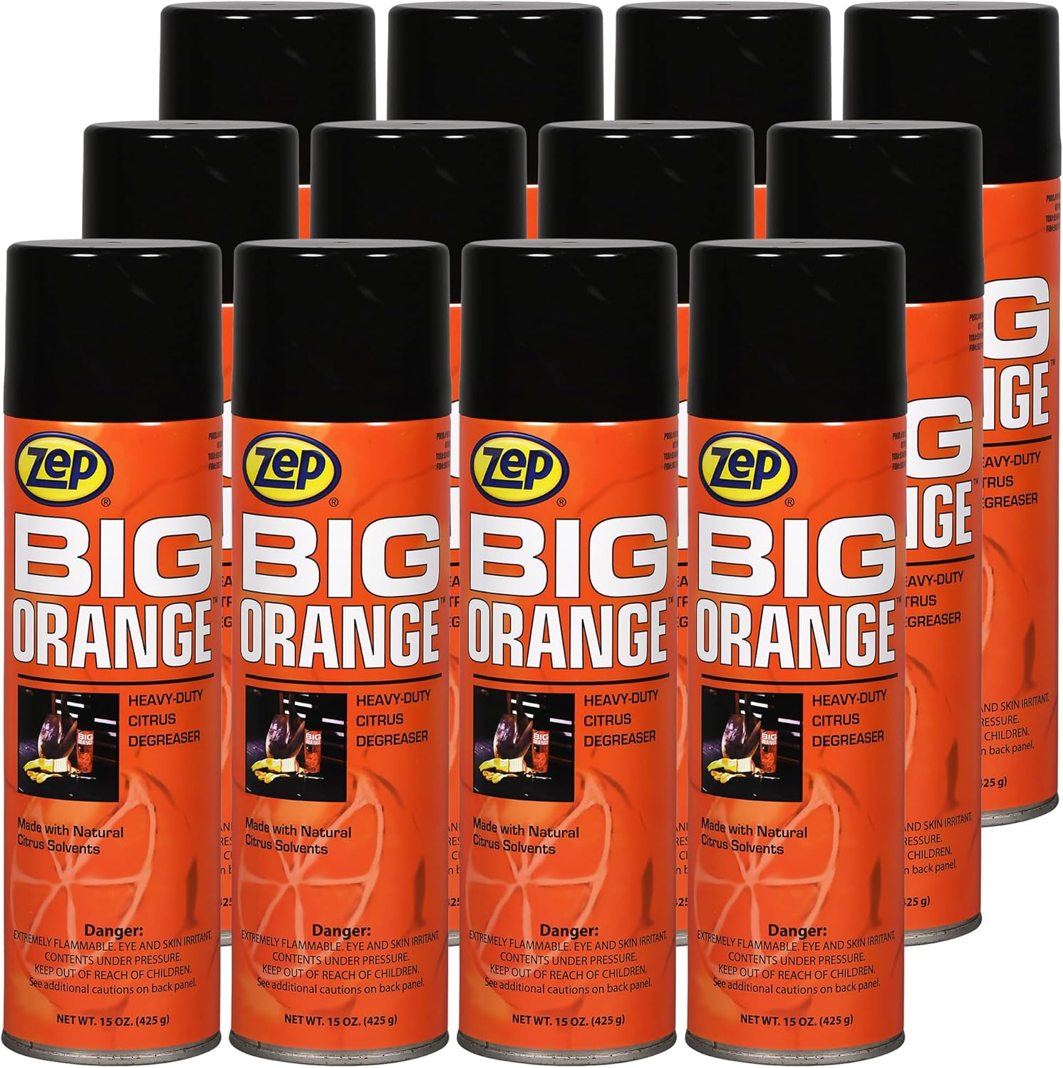 Zep Big Orange Heavy-Duty Citrus Degreaser 15 oz Case Of 12