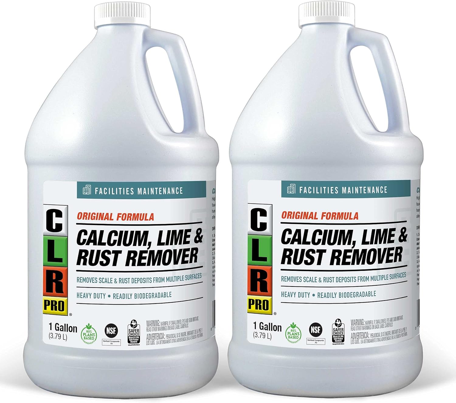 CLR PRO Calcium Lime Rust Remover 1 Gallon Pack of 2
