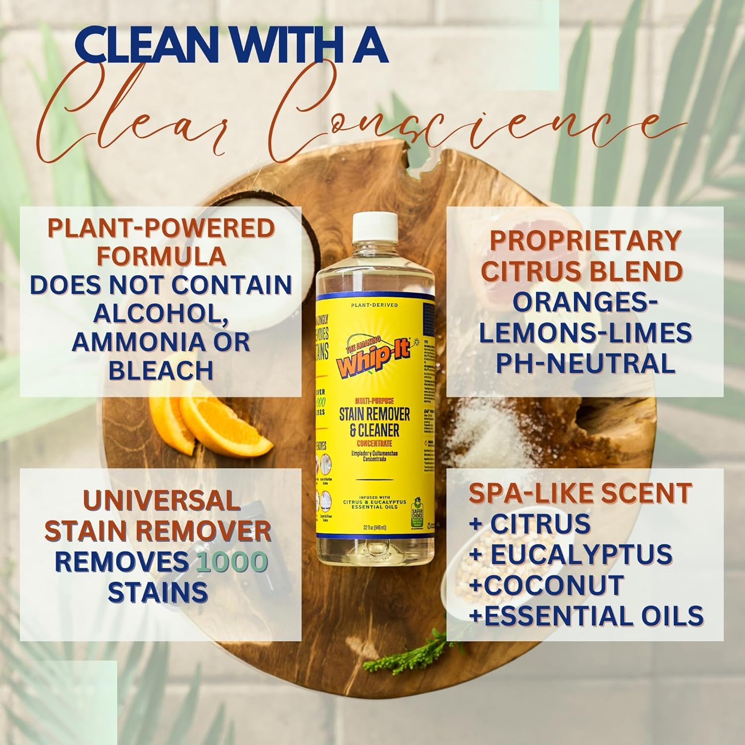 Whip-It All Natural Enzyme Cleaner Kit - 32oz Spray Concentrate