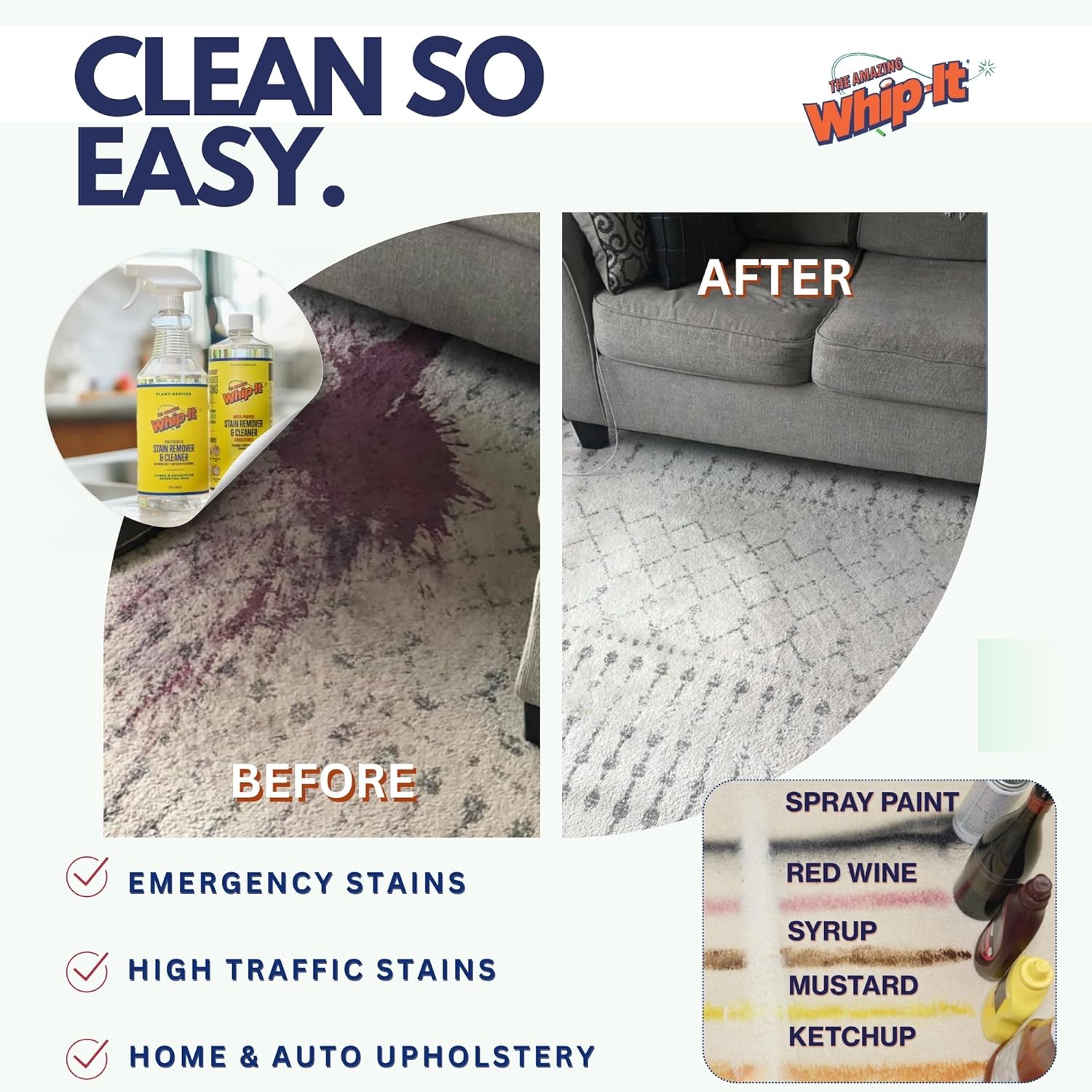 Whip-It All Natural Enzyme Cleaner Kit - 32oz Spray Concentrate