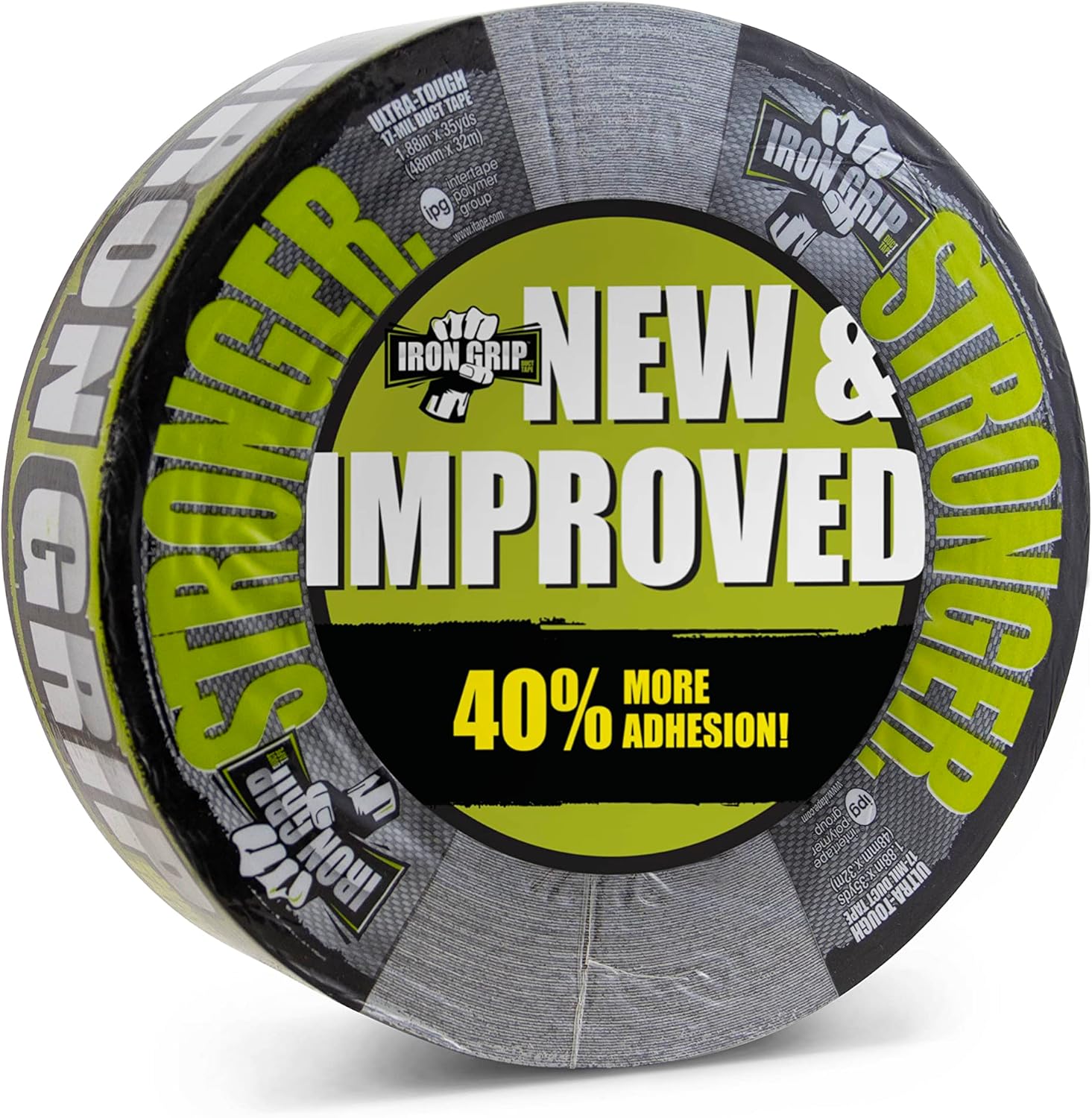 IPG Iron Grip Heavy Duty Duct Tape - 188 x 35 yd Black