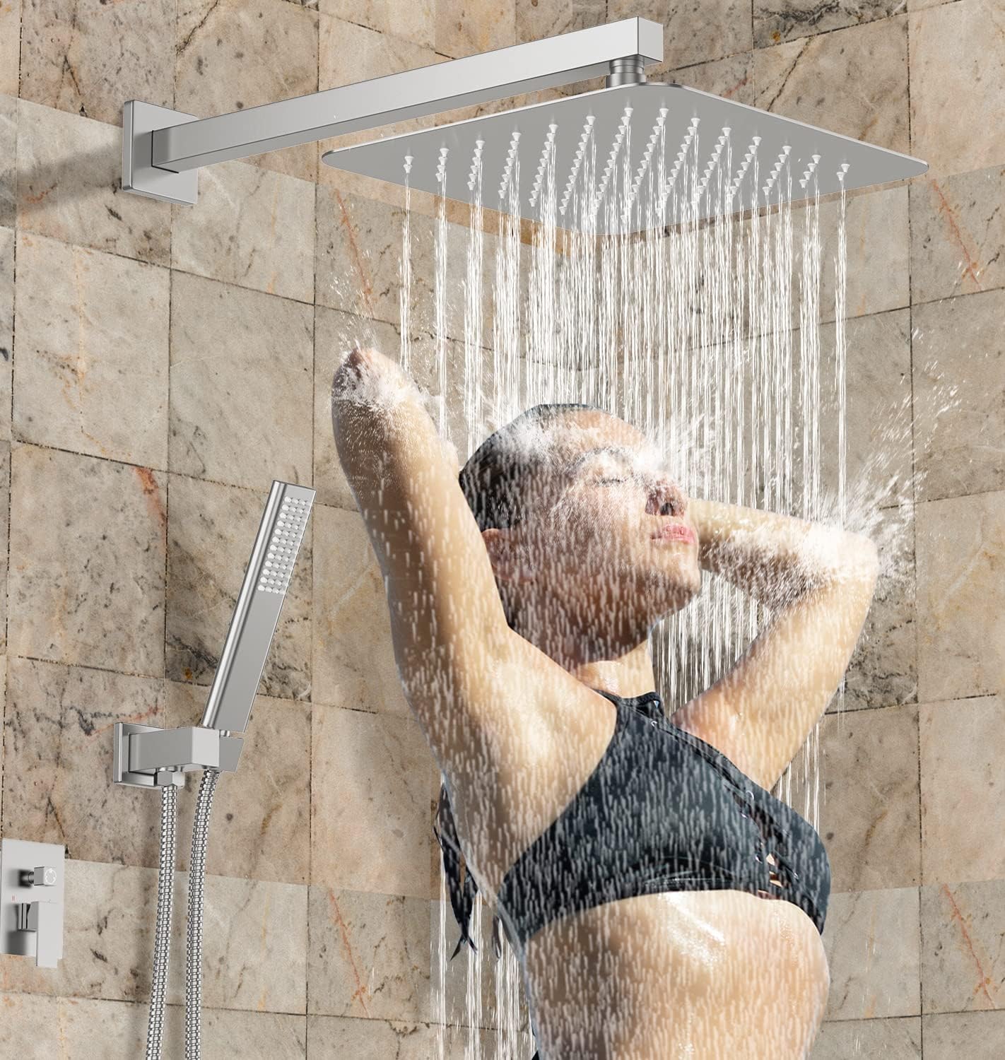 EMBATHER Tub Shower Trim System with Rainhead