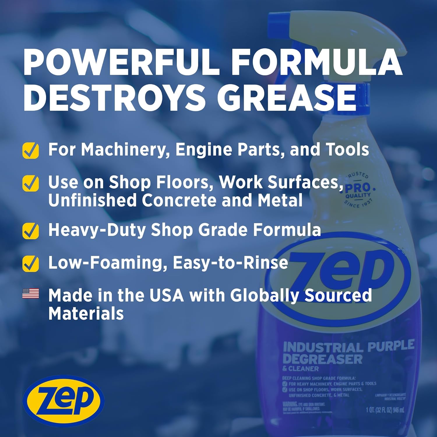 Zep Industrial Purple Cleaner 32 oz Case of 12