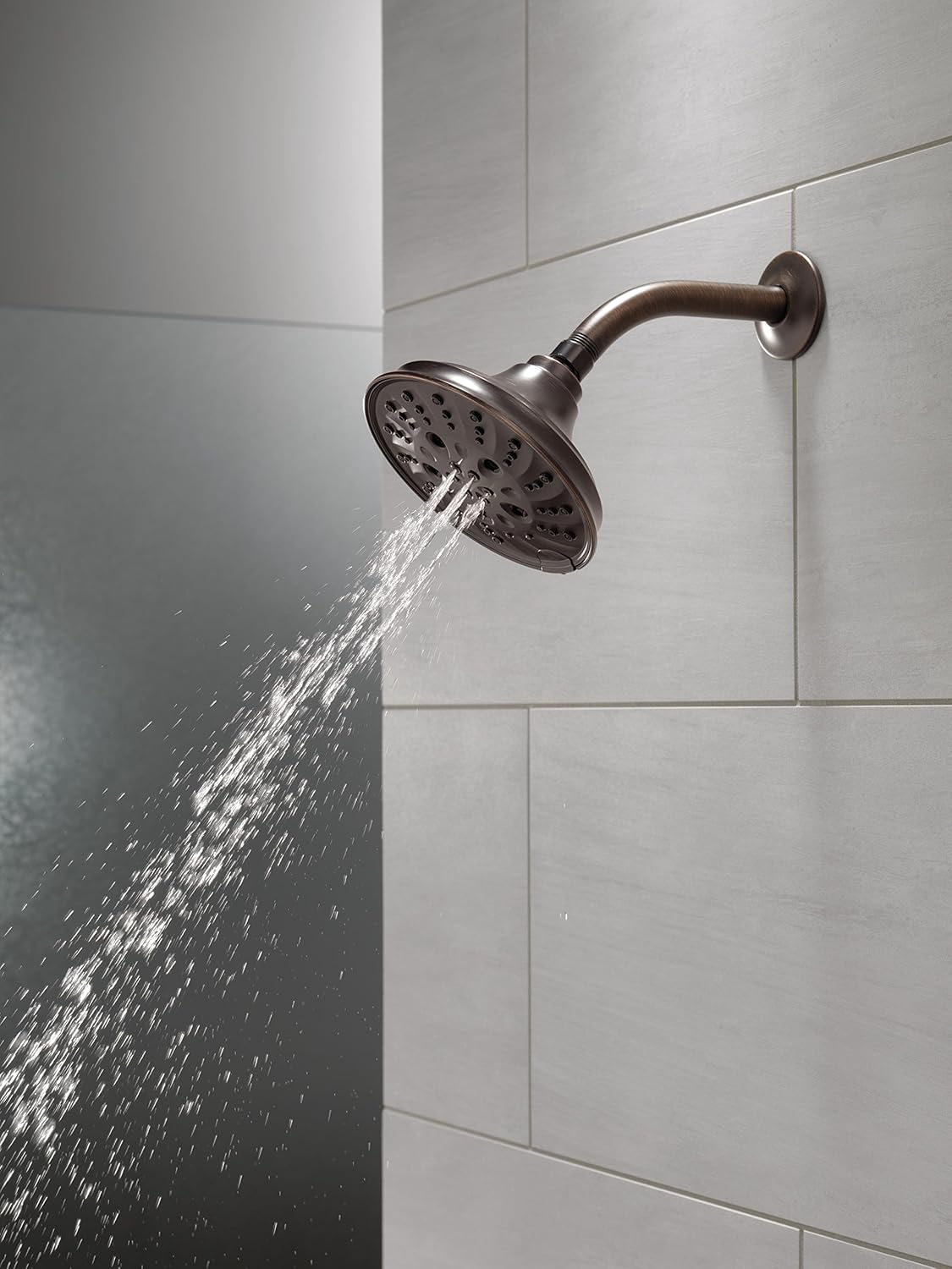 Delta Faucet 52669-RB H2Okinetic 5-Setting Raincan Shower Head