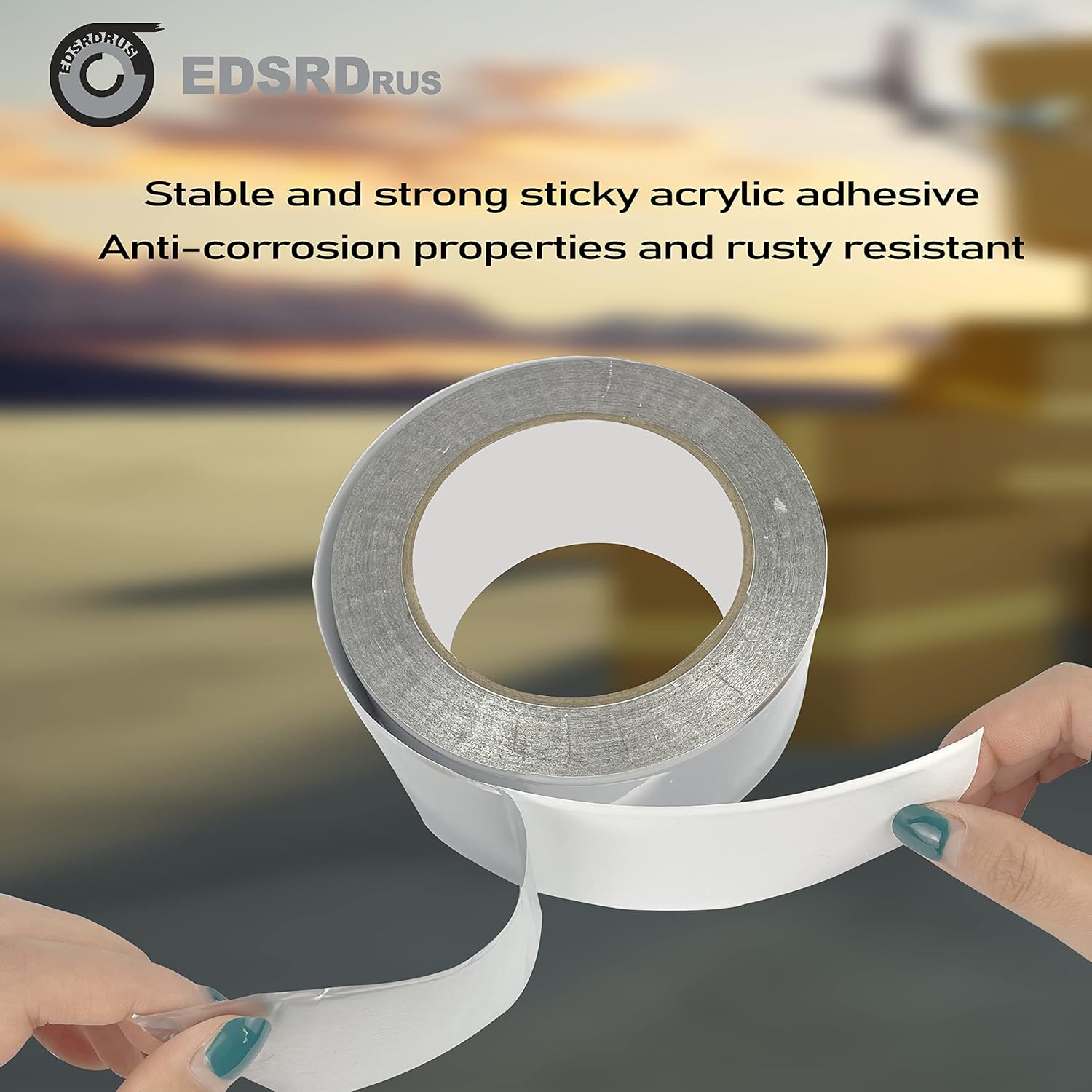 EDSRDRUS 12in x 98ft Duct Tape with Aluminum Foil