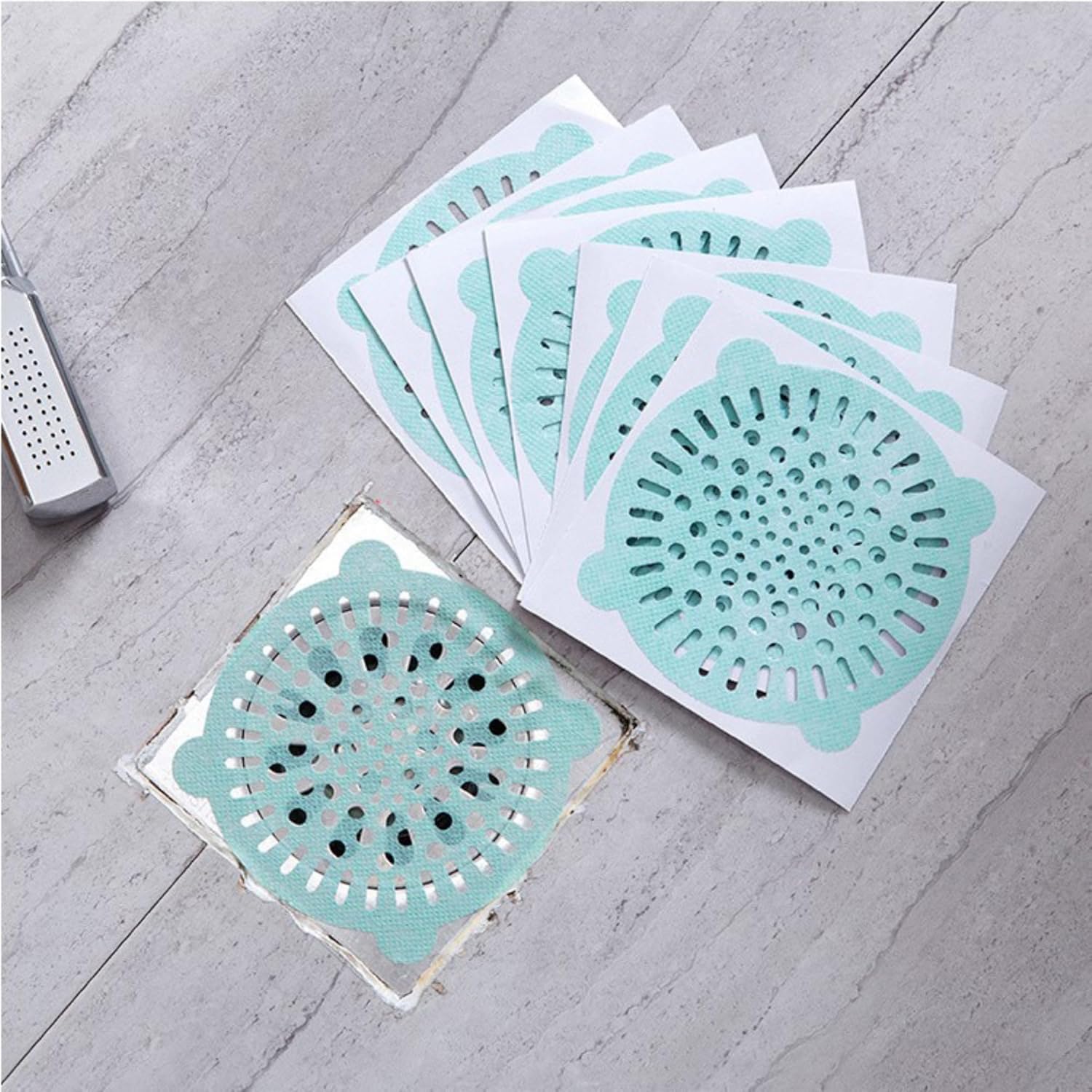 Odiche 40PCS 4 Inch Disposable Drain Hair Catcher Stickers
