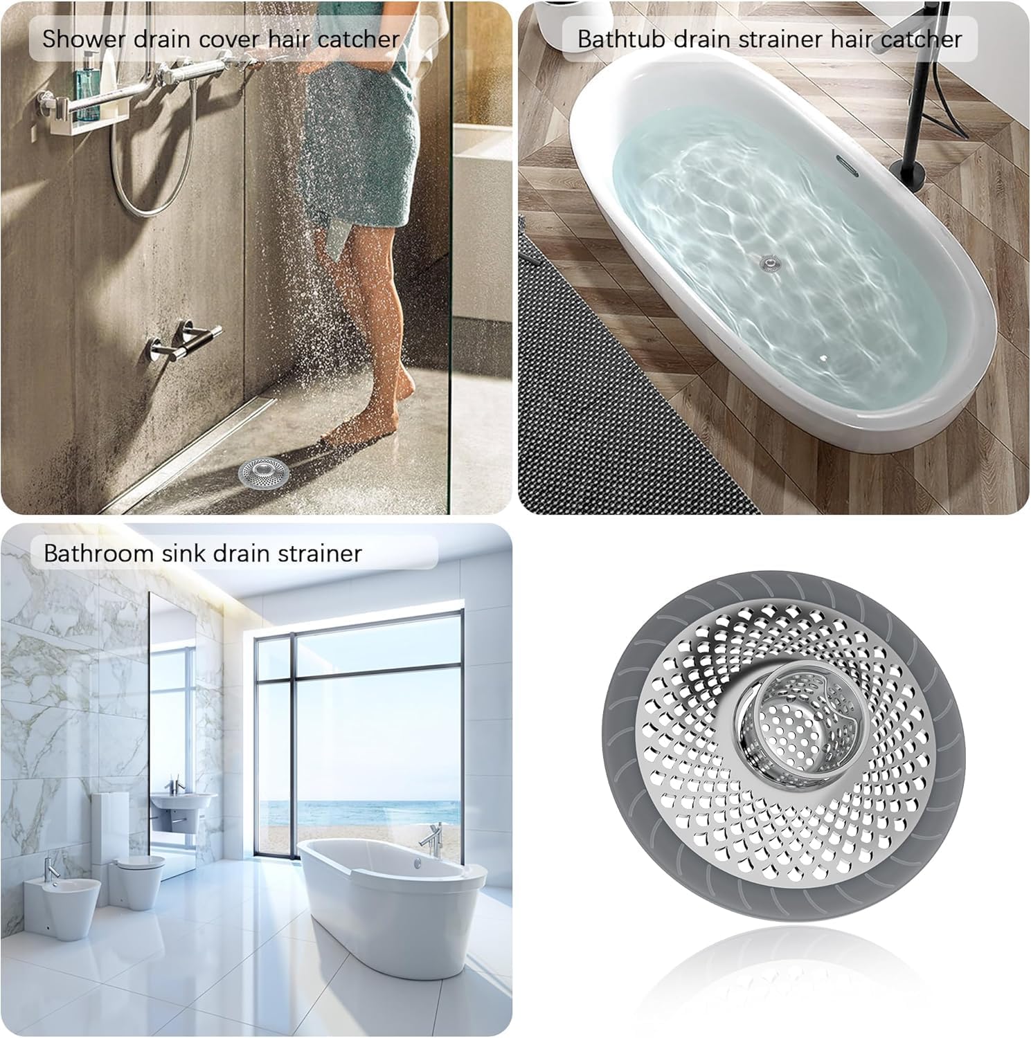 Burfocus Sink Protectors for Kitchen Sink Silver
