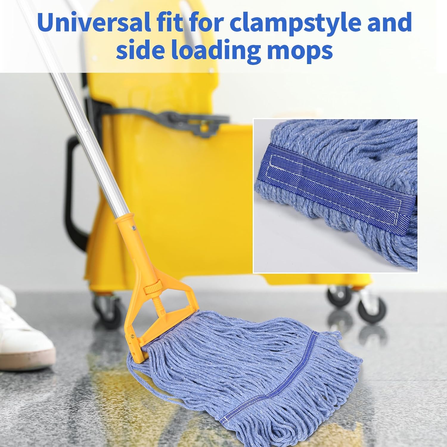 HiBaBy Heavy Duty Mop Head Replacement Pack of 4